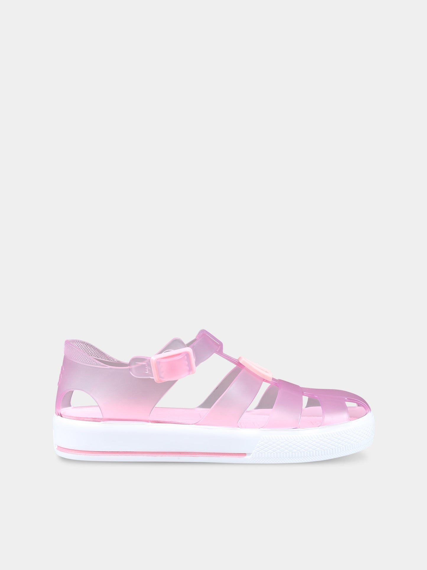 Ragnetti rosa per bambina con logo,Dolce & Gabbana Kids,DN0115 AT079 8B405