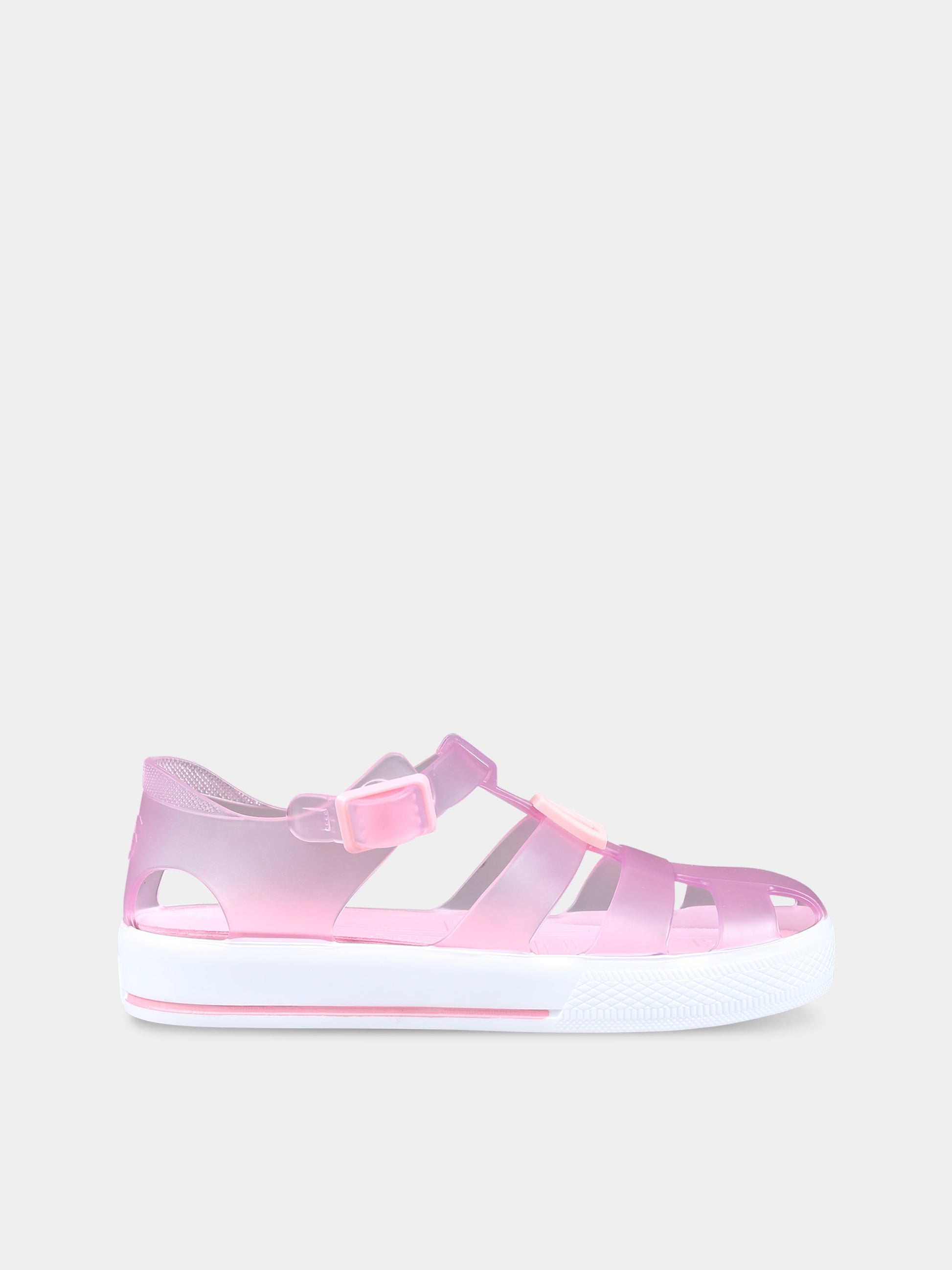 Ragnetti rosa per bambina con logo,Dolce & Gabbana Kids,DN0115 AT079 8B405