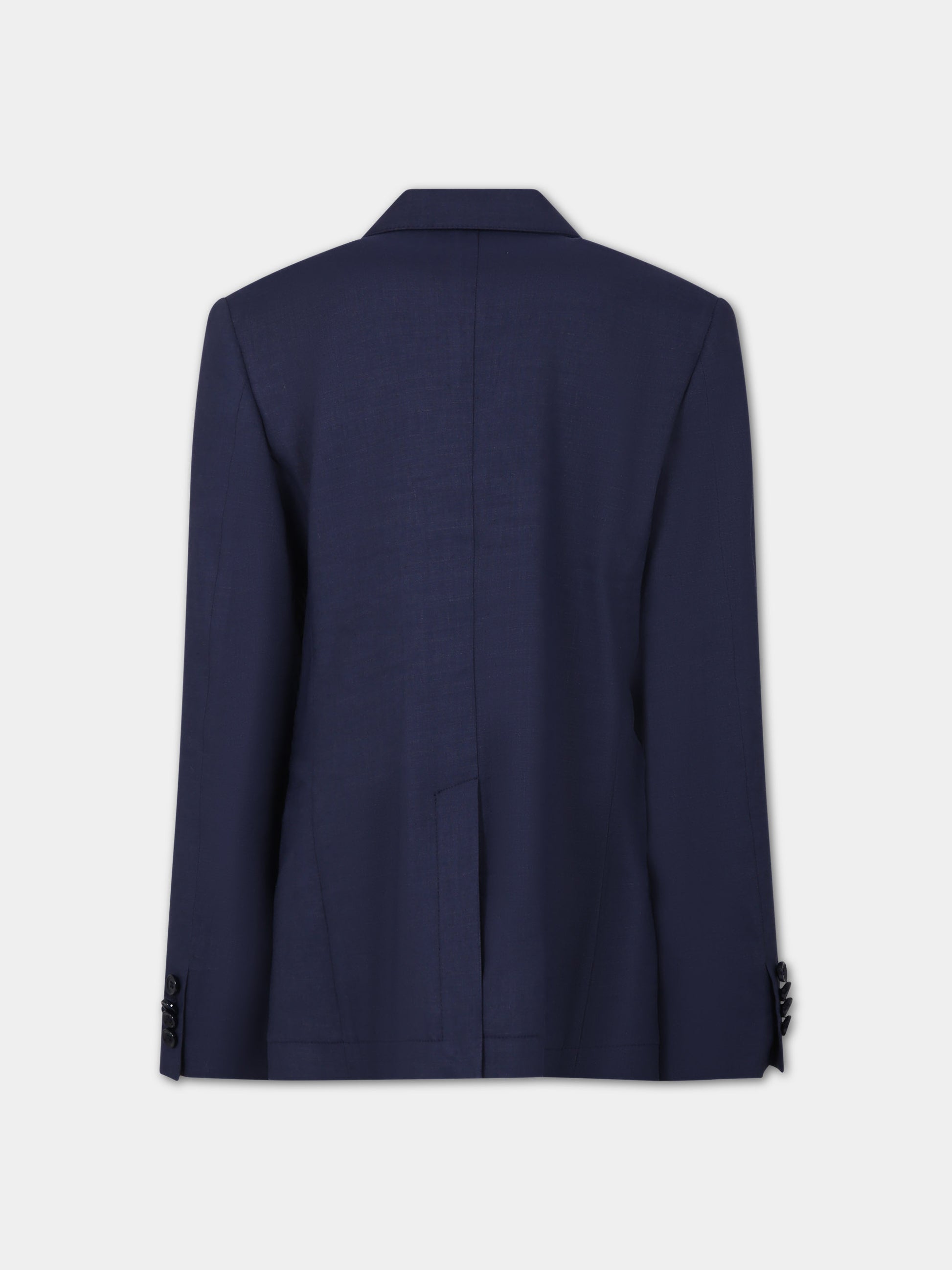 Giacca blu per bambino con logo,Dolce & Gabbana Kids,L41J80 FU9AQ B0065