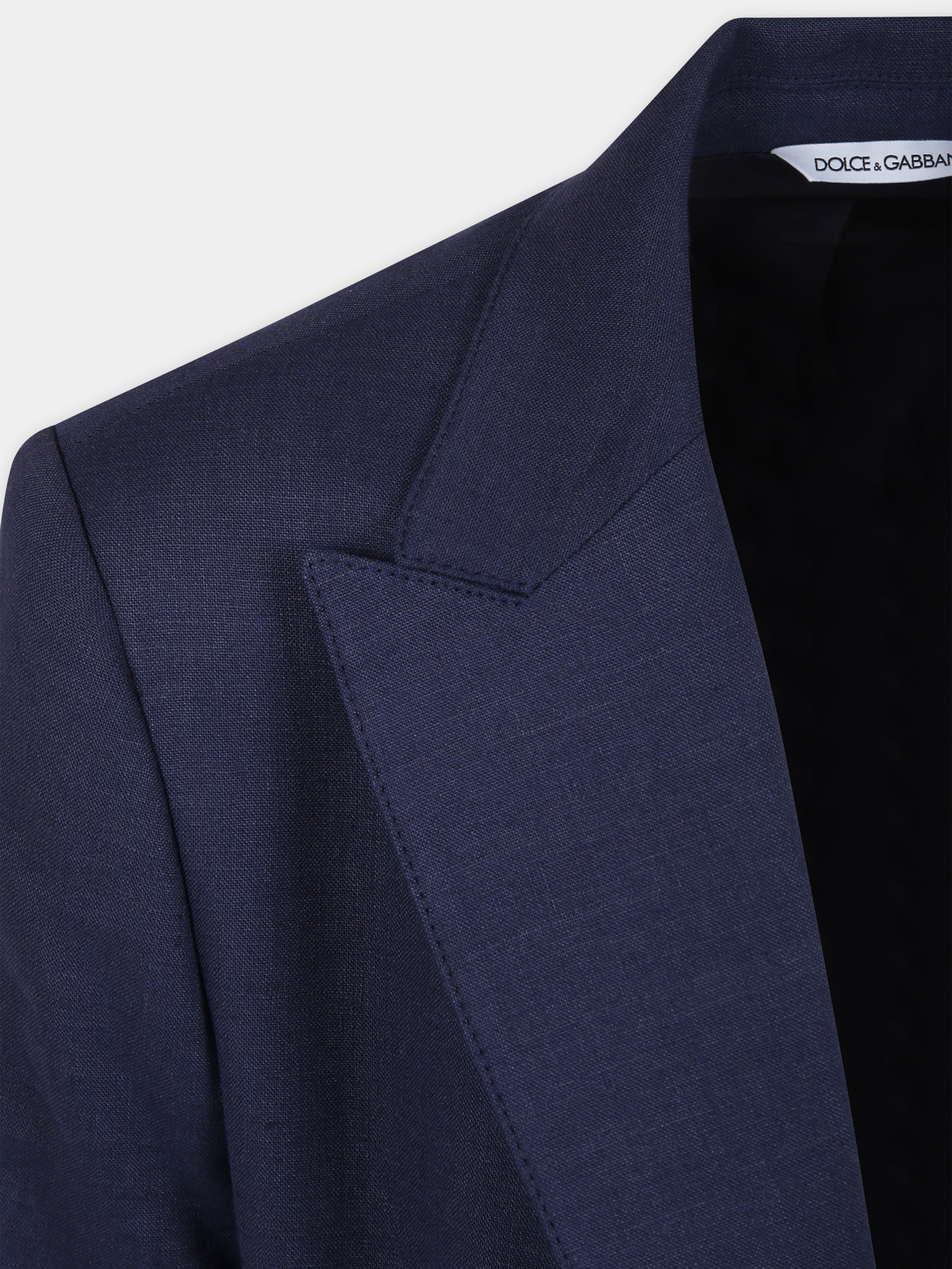 Giacca blu per bambino con logo,Dolce & Gabbana Kids,L41J80 FU9AQ B0065