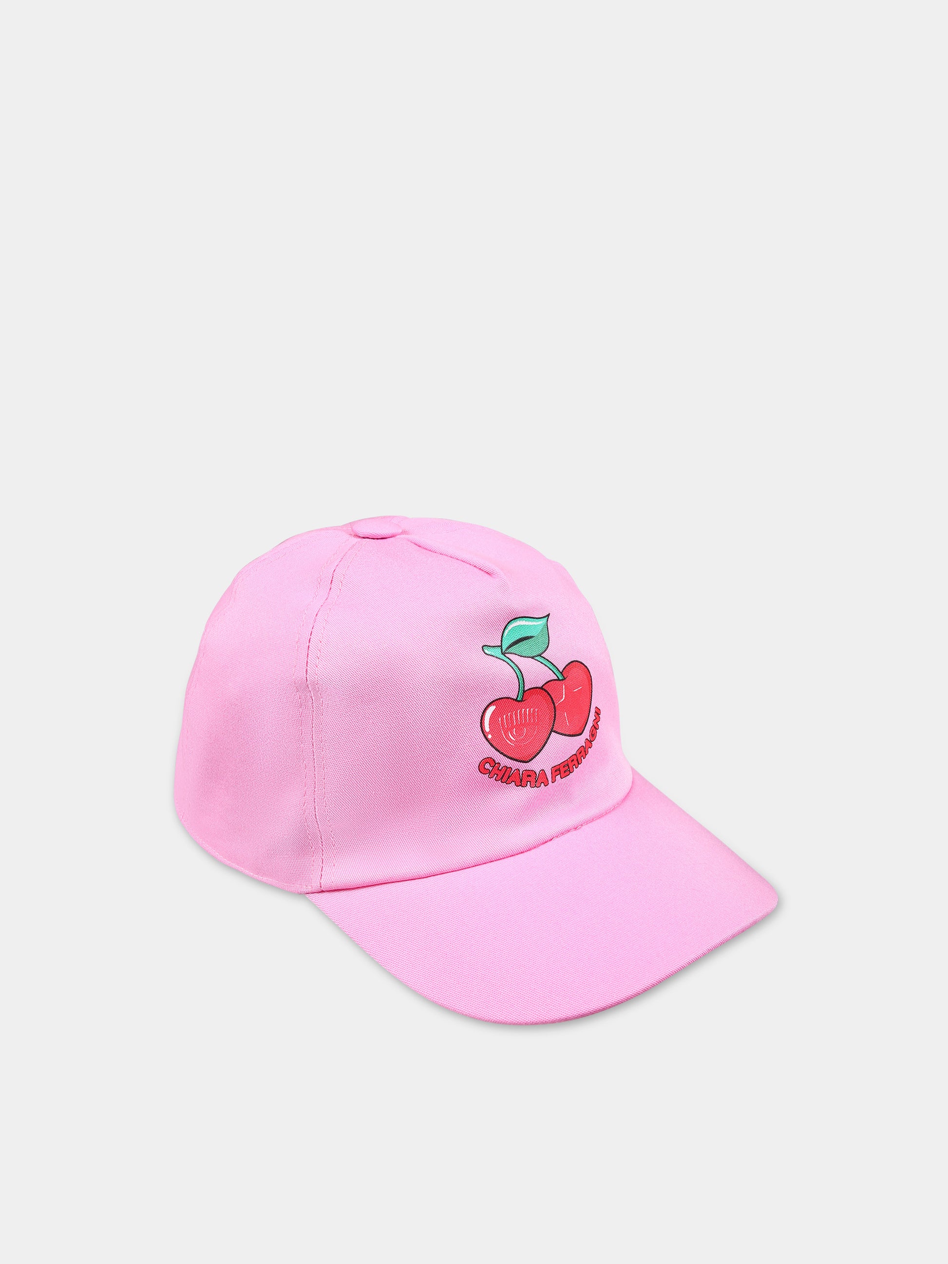 Cappello con visiera rosa per neonata,Chiara Ferragni Collection,59C002 3083 090F