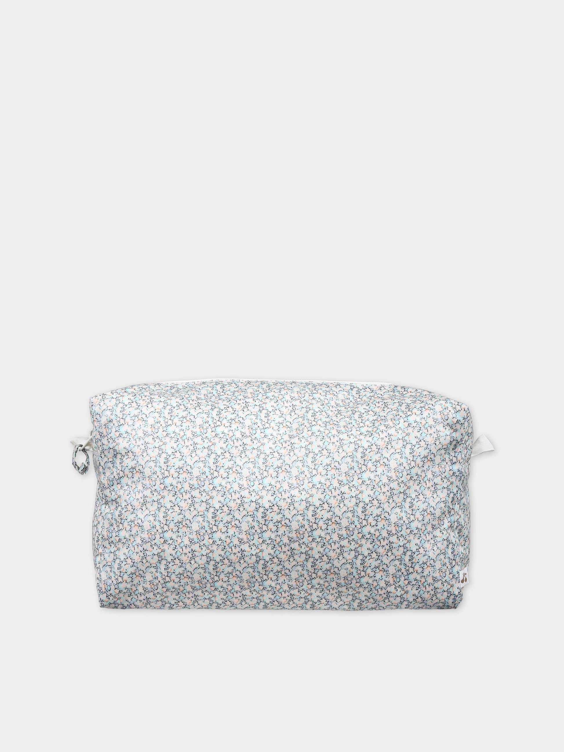 Pochette ceelste per neonati con stampa fiori,Bonpoint,S04OACW00003 610B