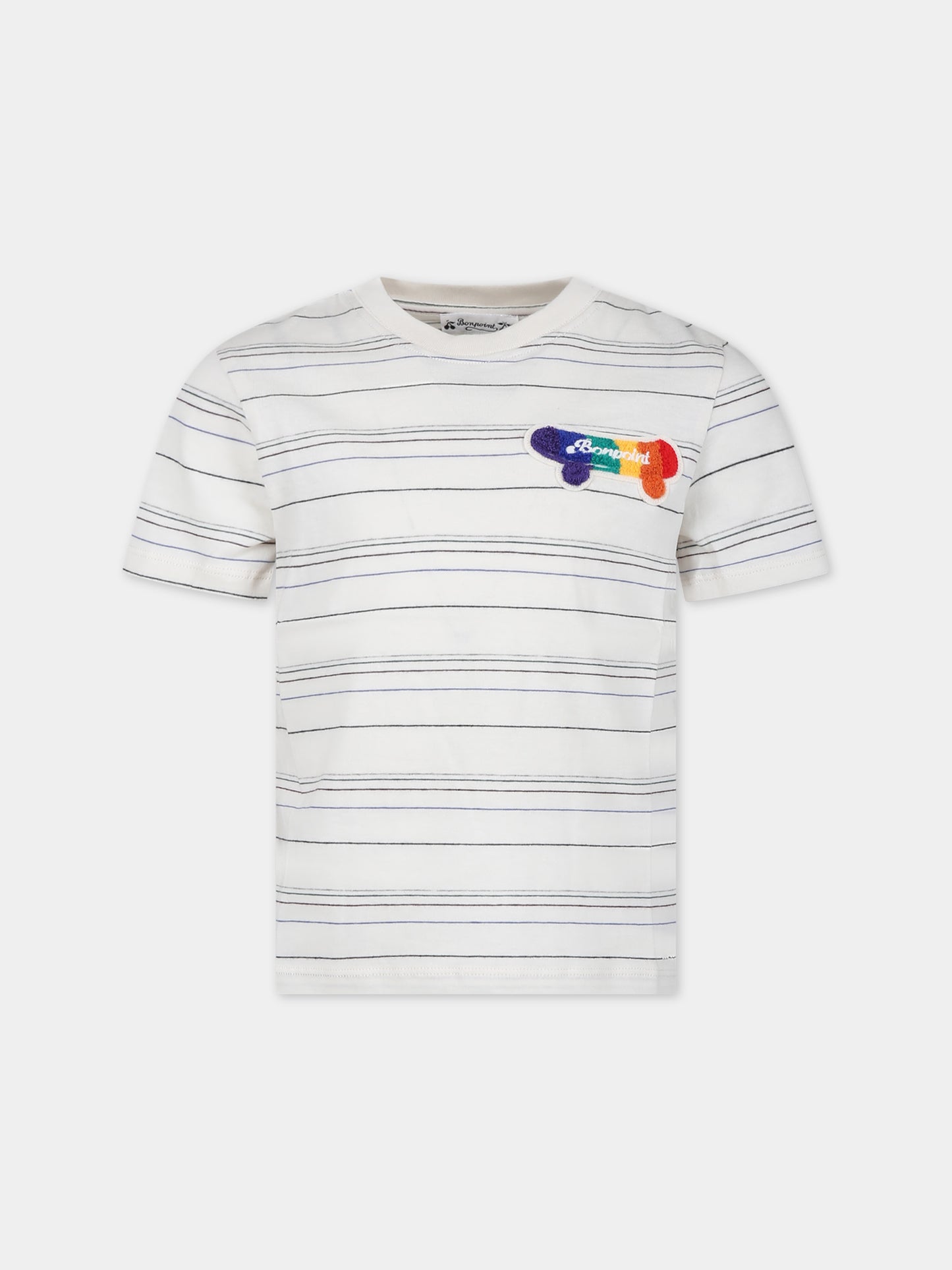 T-shirt avorio per bambino,Bonpoint,S04BTSK00008 204