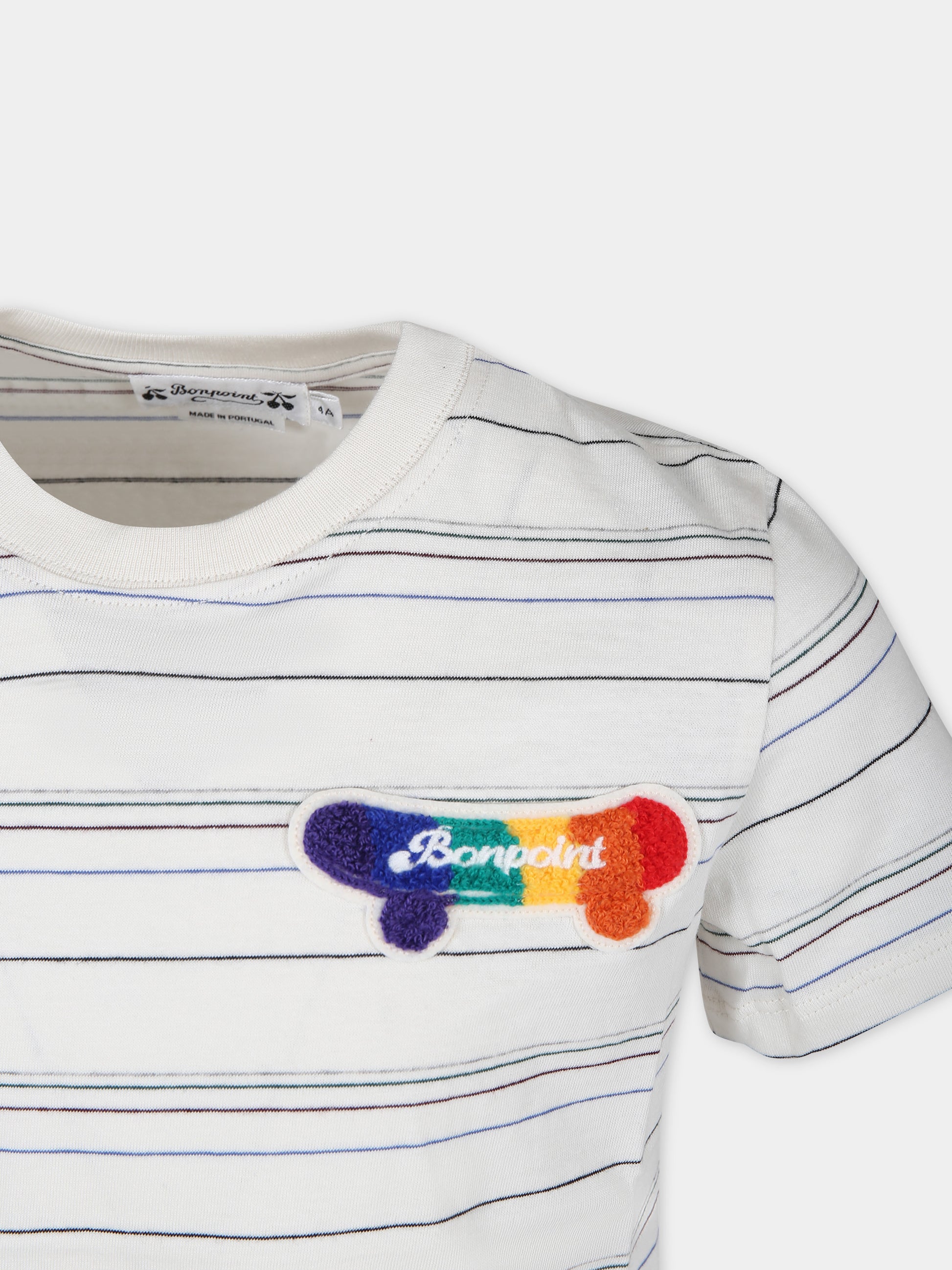 T-shirt avorio per bambino,Bonpoint,S04BTSK00008 204