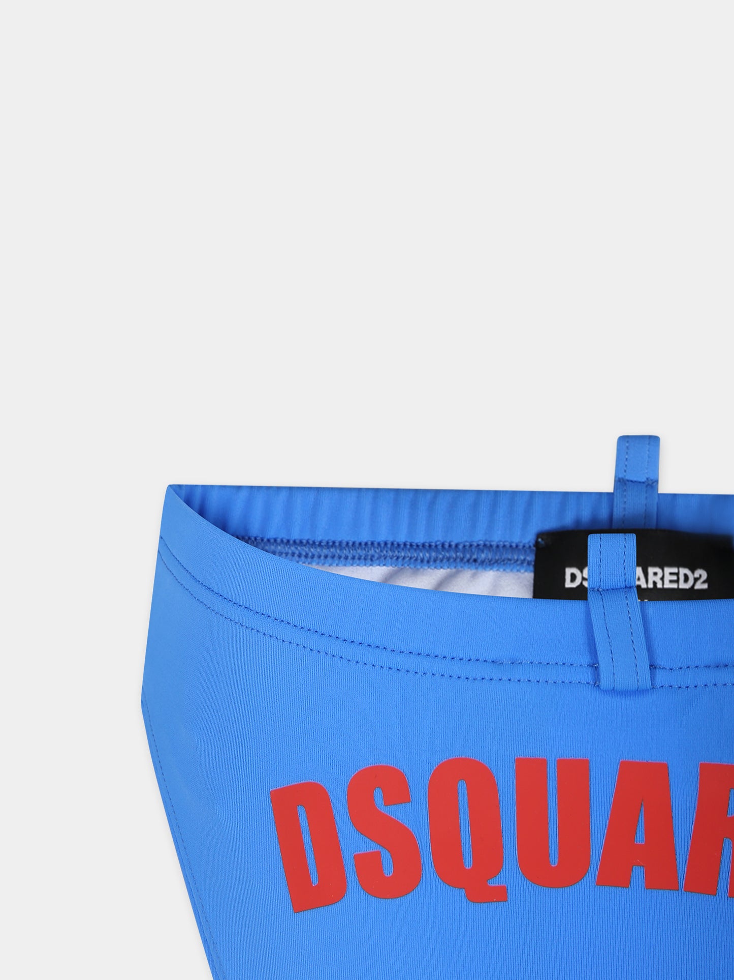 Slip mare azzurro per bambino con logo,Dsquared2,DQ2318 D000V D2M102M DQ826