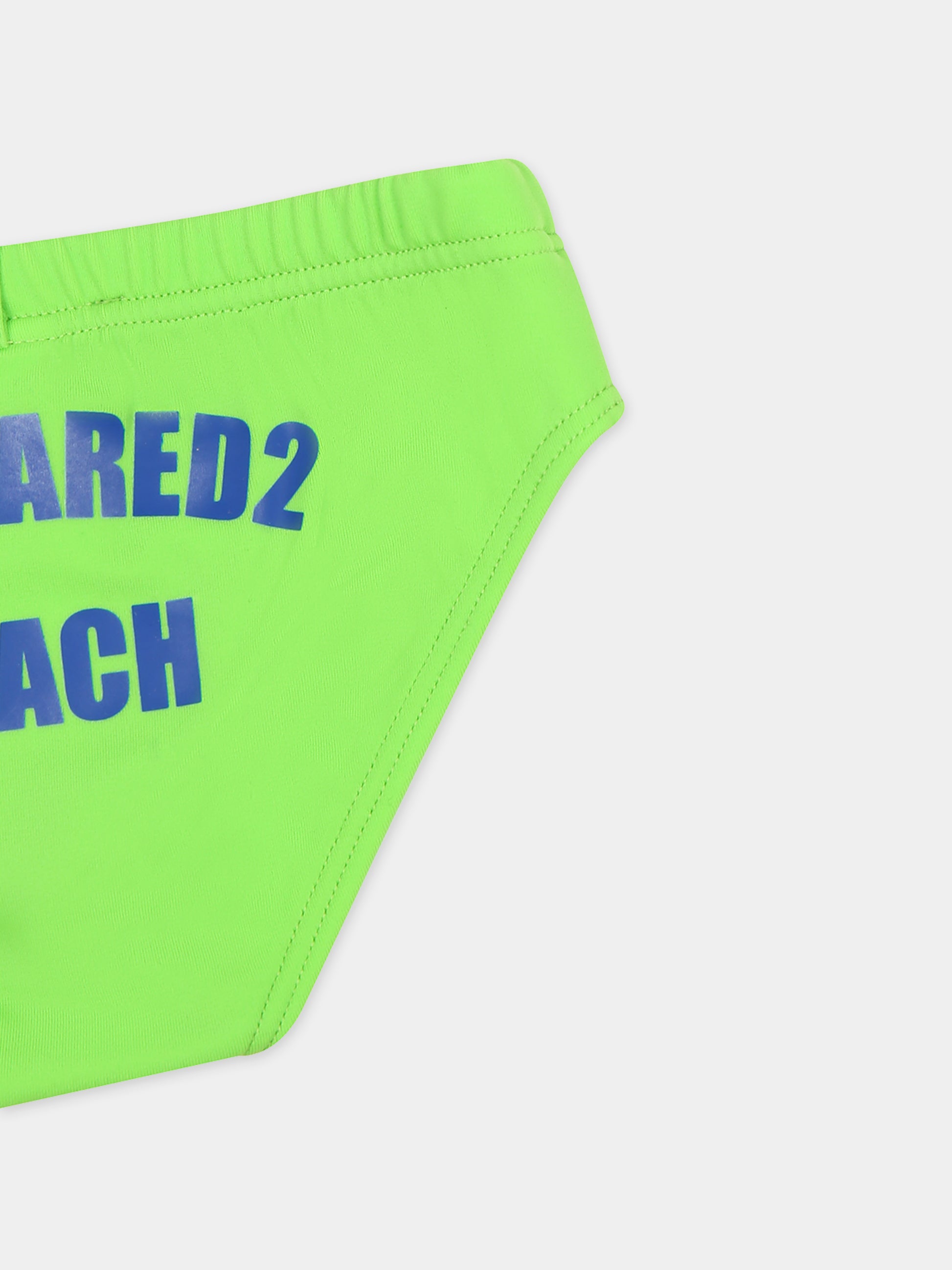 Slip mare verde per neonato con logo,Dsquared2,DQ2348 D000V D2M111B DQ525