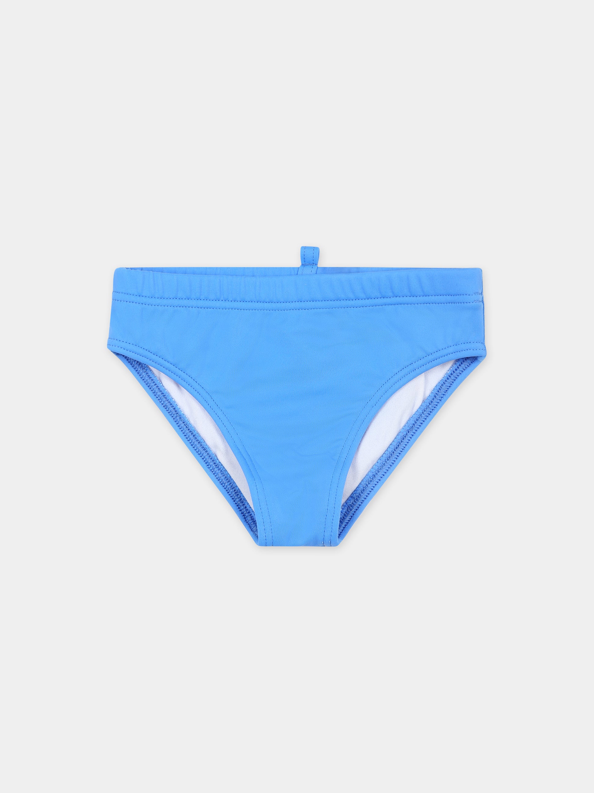 Slip mare azzurro per neonato con logo,Dsquared2,DQ2348 D000V D2M111B DQ826