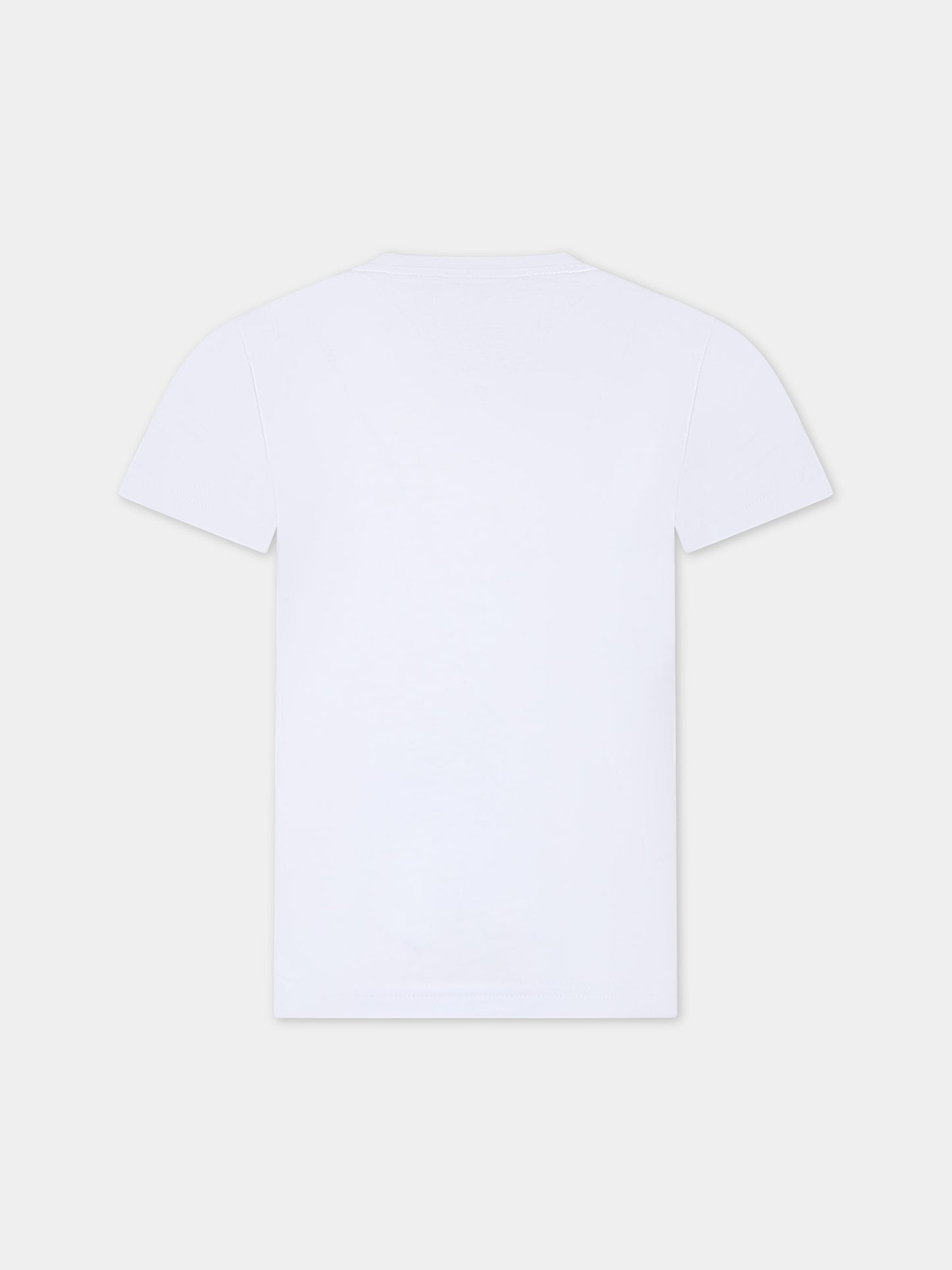 T-shirt bianca per bambino con logo,Dsquared2,DQ2415 D00MV D2T1059U DQ10V