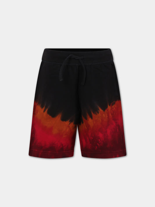Shorts casual nero per bambino,Dsquared2,DQ2389 D0A99 D2P740M DQ900