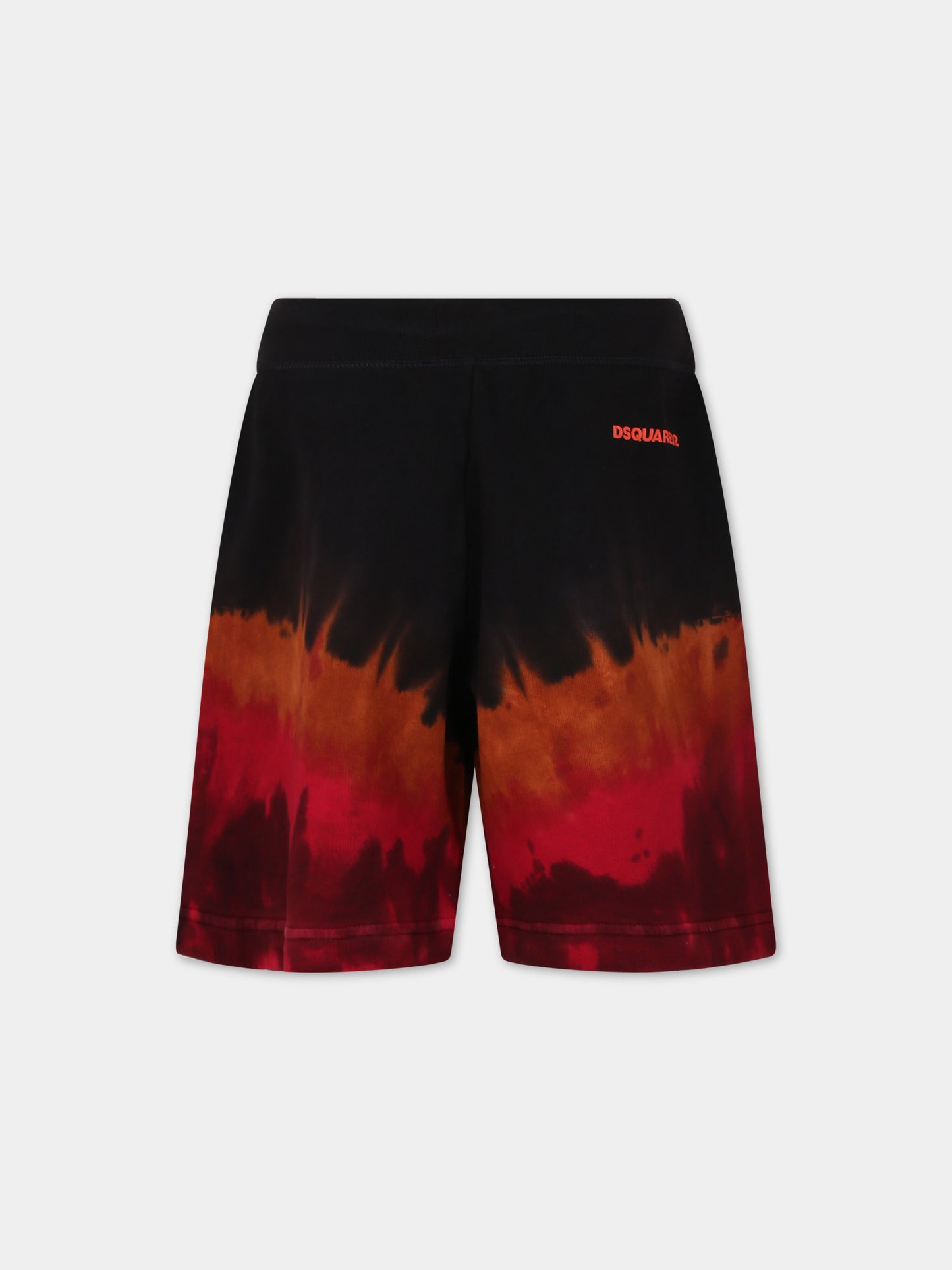 Shorts casual nero per bambino,Dsquared2,DQ2389 D0A99 D2P740M DQ900