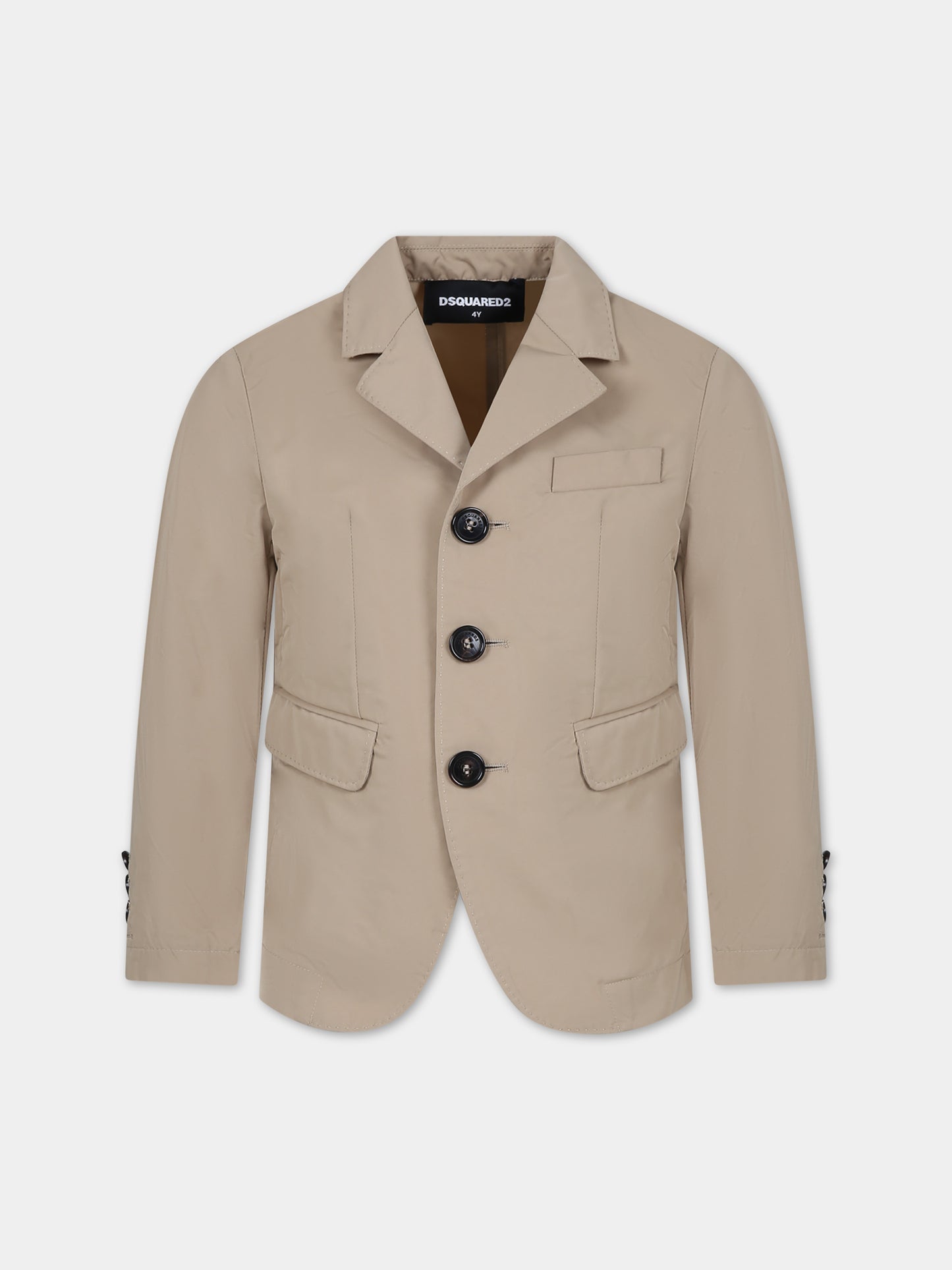 Giacca beige per bambino,Dsquared2,DQ2431 D0A87 D2J450SU DQ707