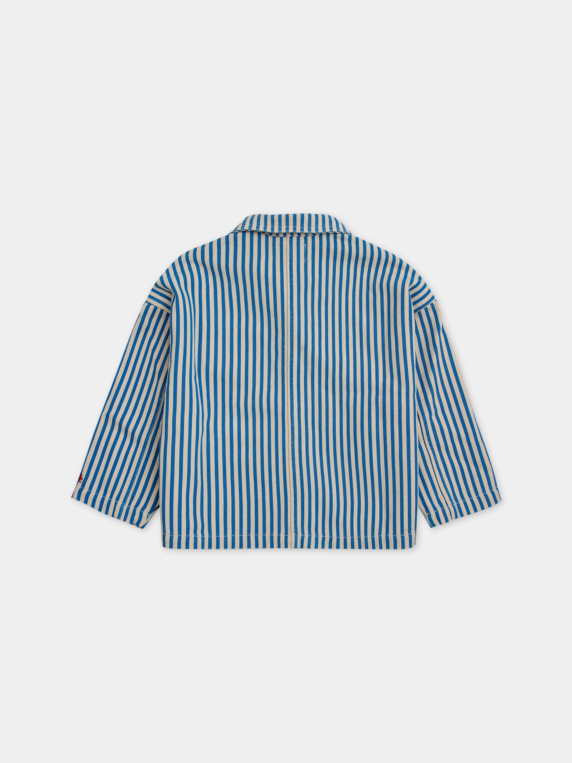 Giubbotto multicolor per bambino con righe e tasche multicolor,Bobo Choses,124AC140