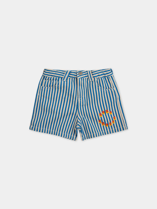 Short multicolor con logo per bambino,Bobo Choses,124AC083