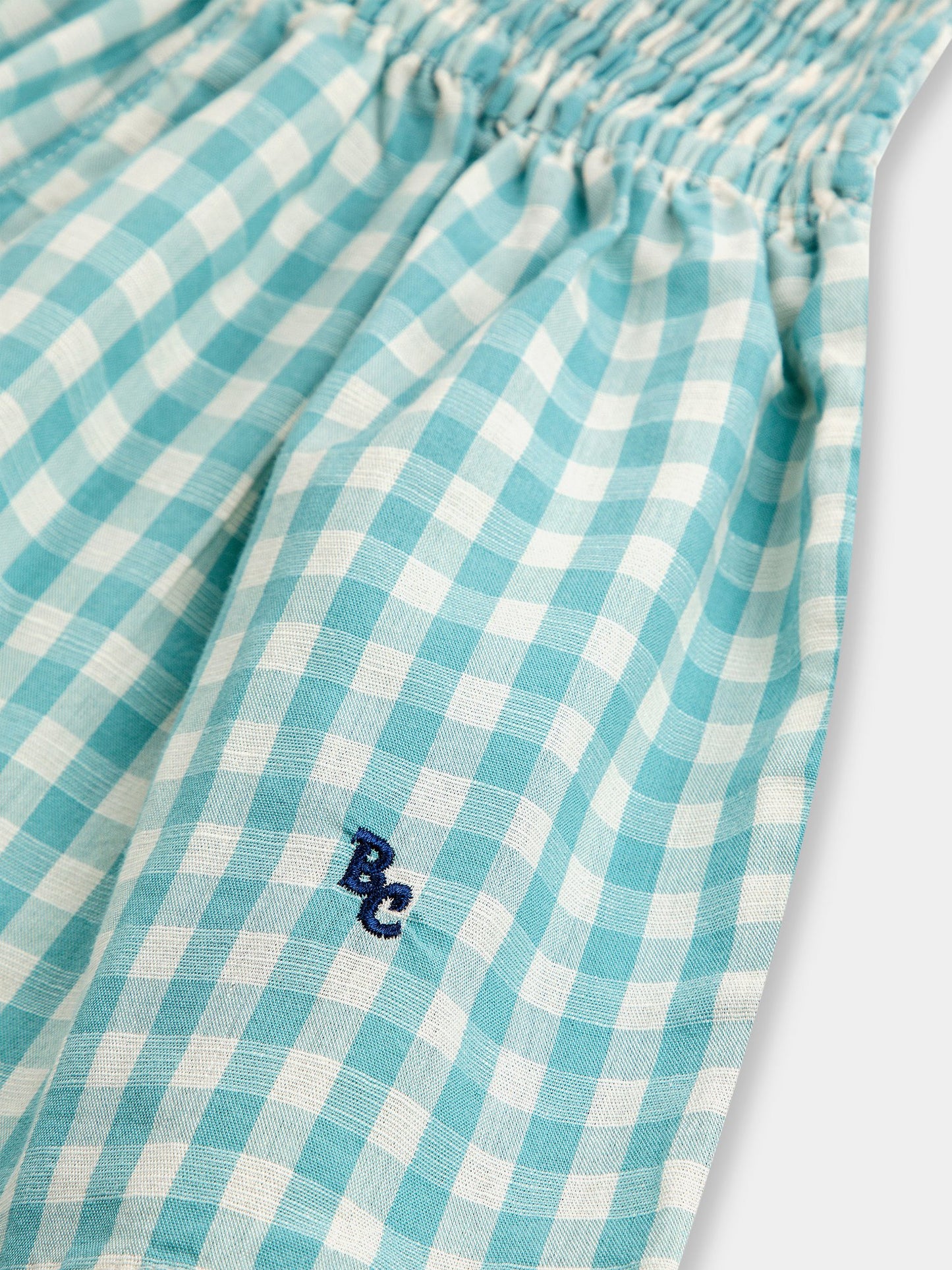 Shorts Vichy per bambina con logo,Bobo Choses,124AC076