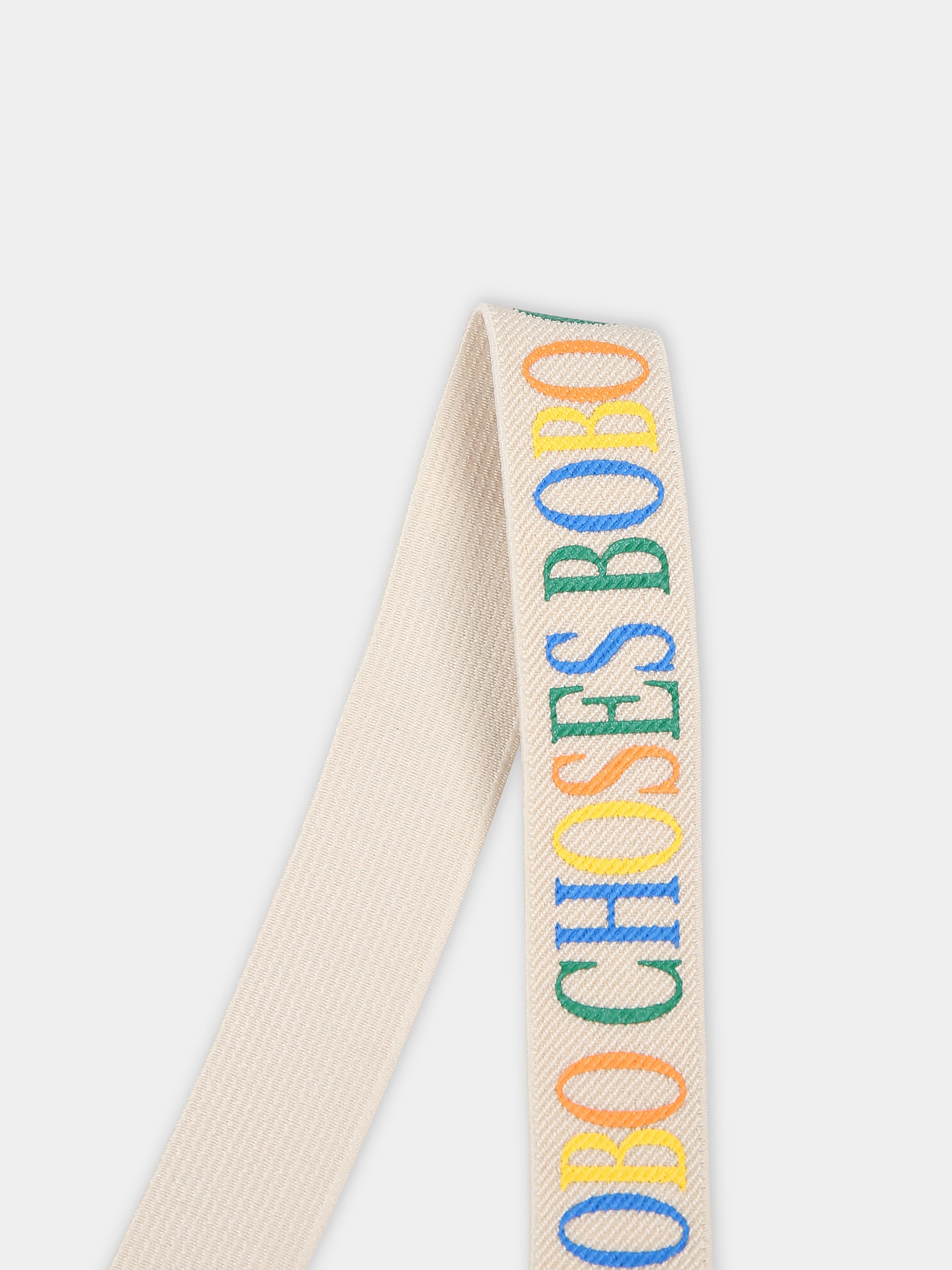 Bretelle avorio per bambino con logo,Bobo Choses,124AI038