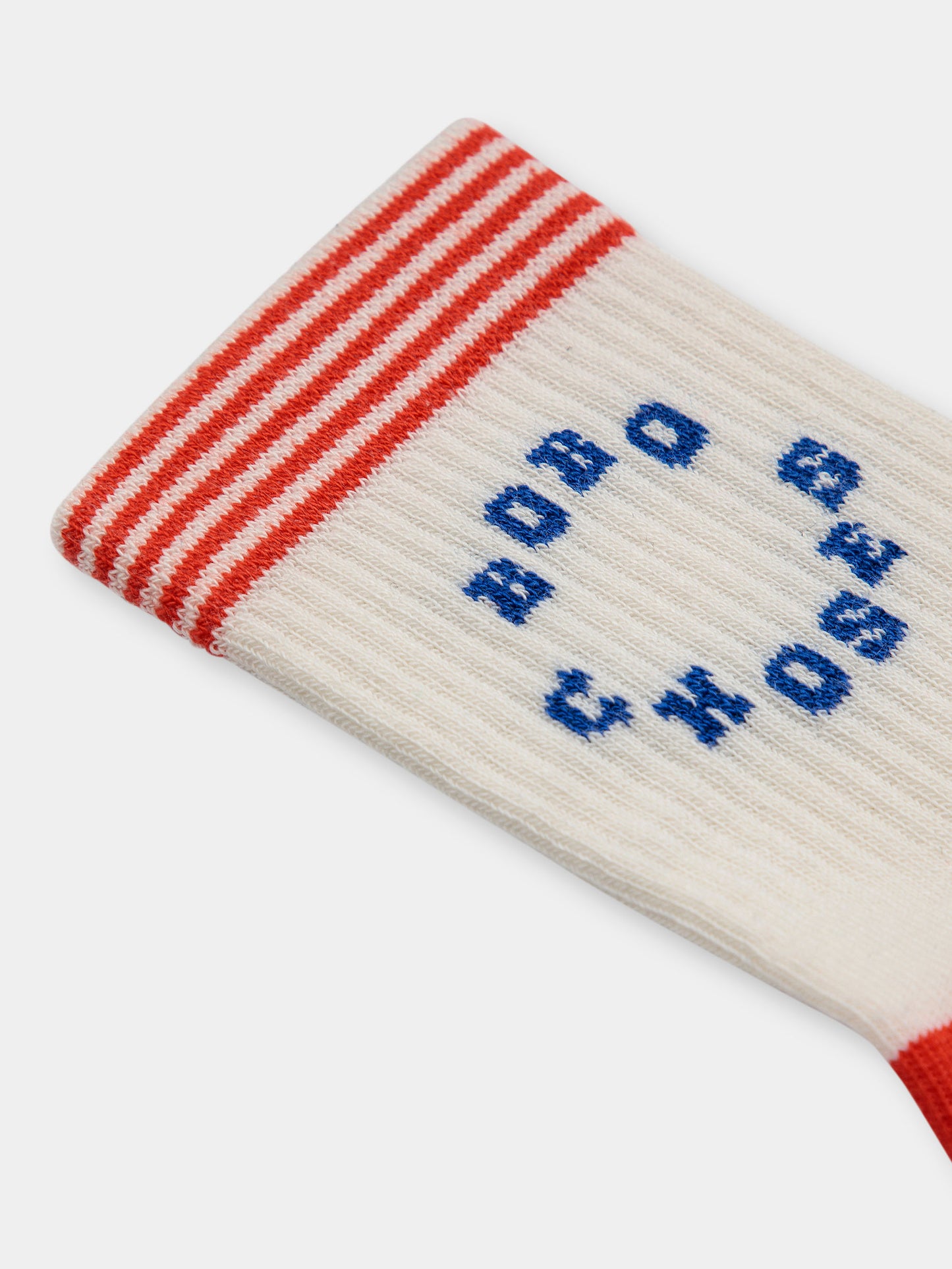 Calze in spugna bianche per bambini con logo,Bobo Choses,124AI001