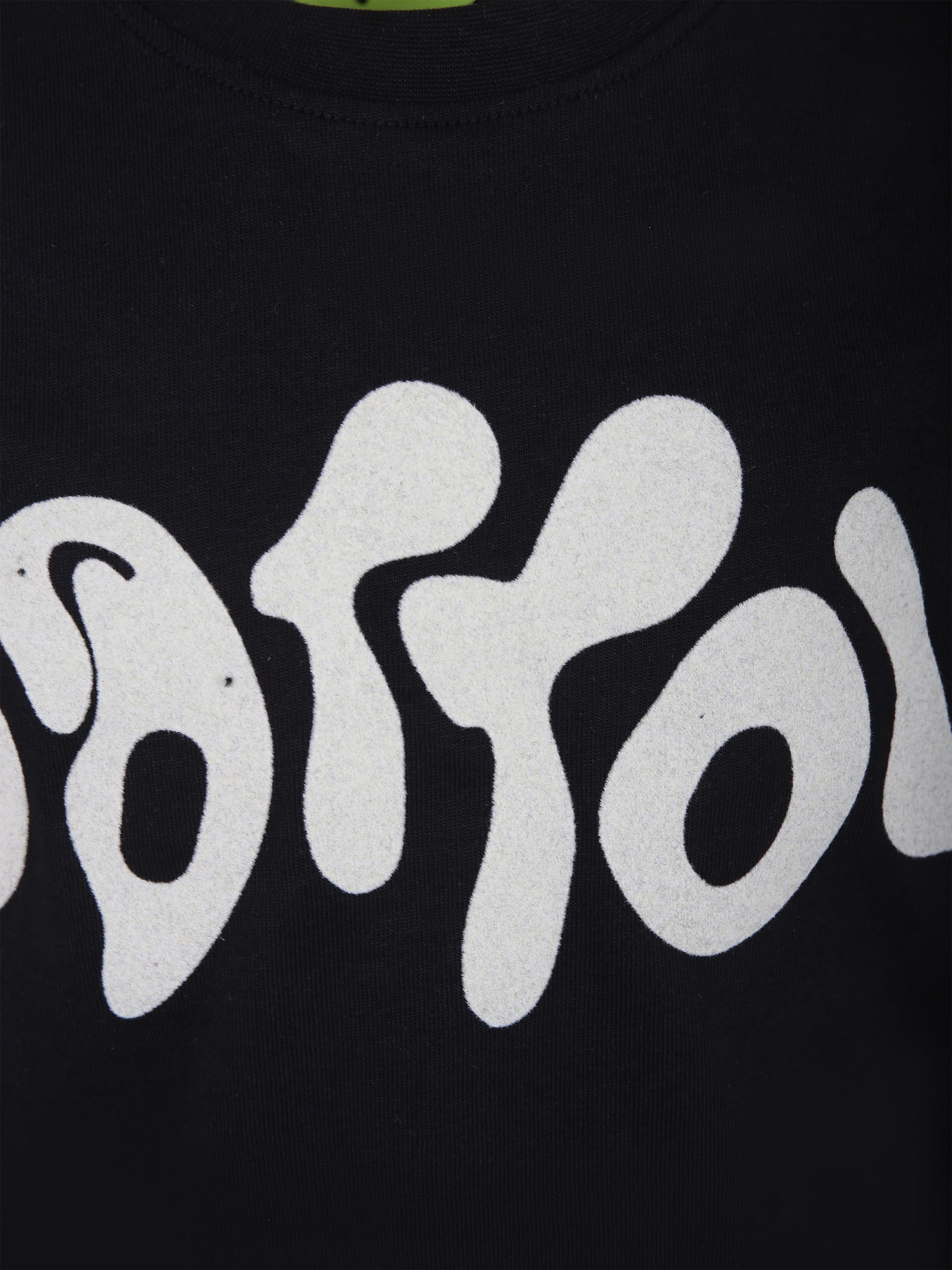 T-shirt nera per bambini con logo,Barrow,S4BKJUTH013 110