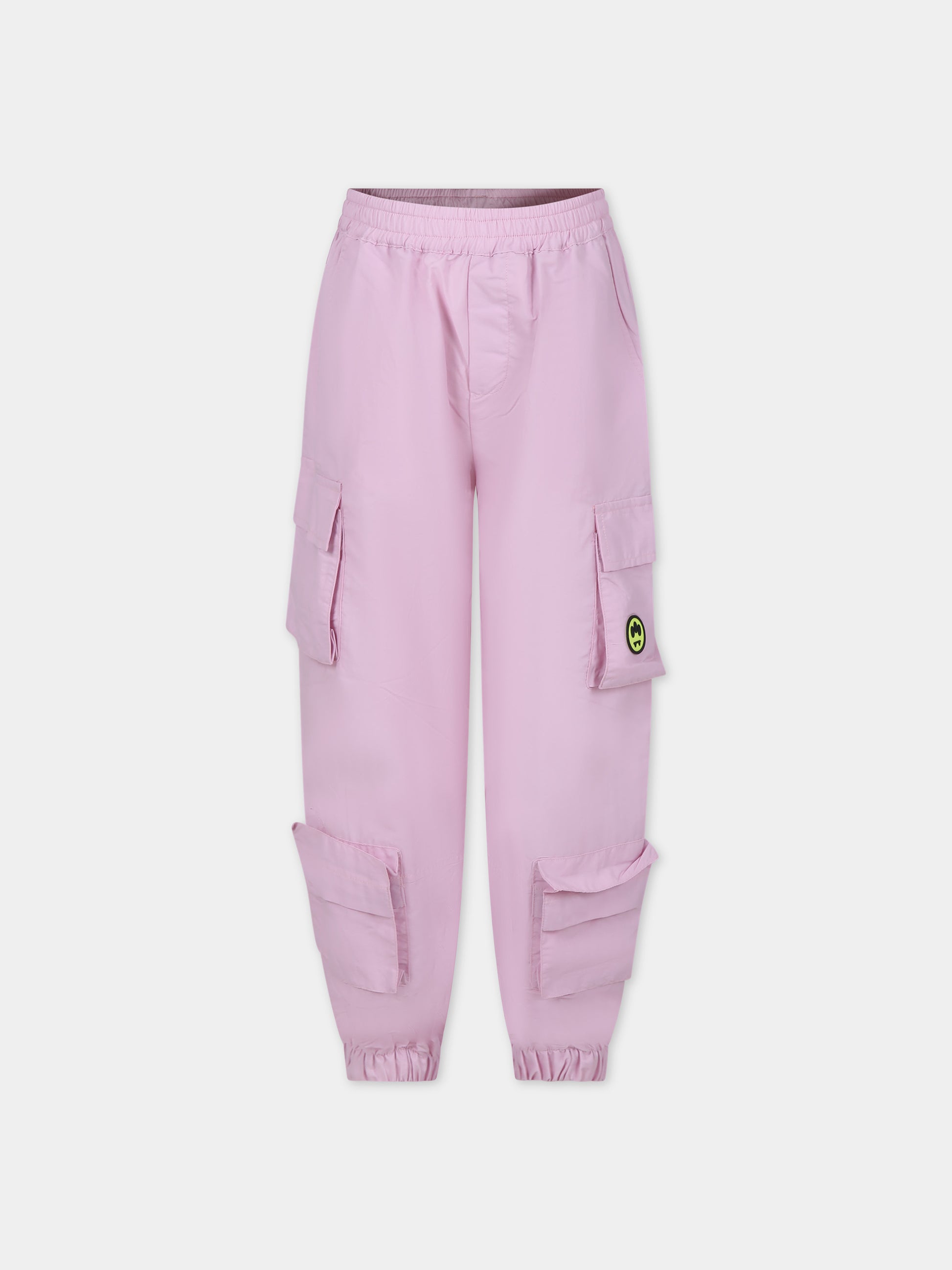 Pantaloni rosa per bambina con smile,Barrow,S4BKJUPA034 BW014