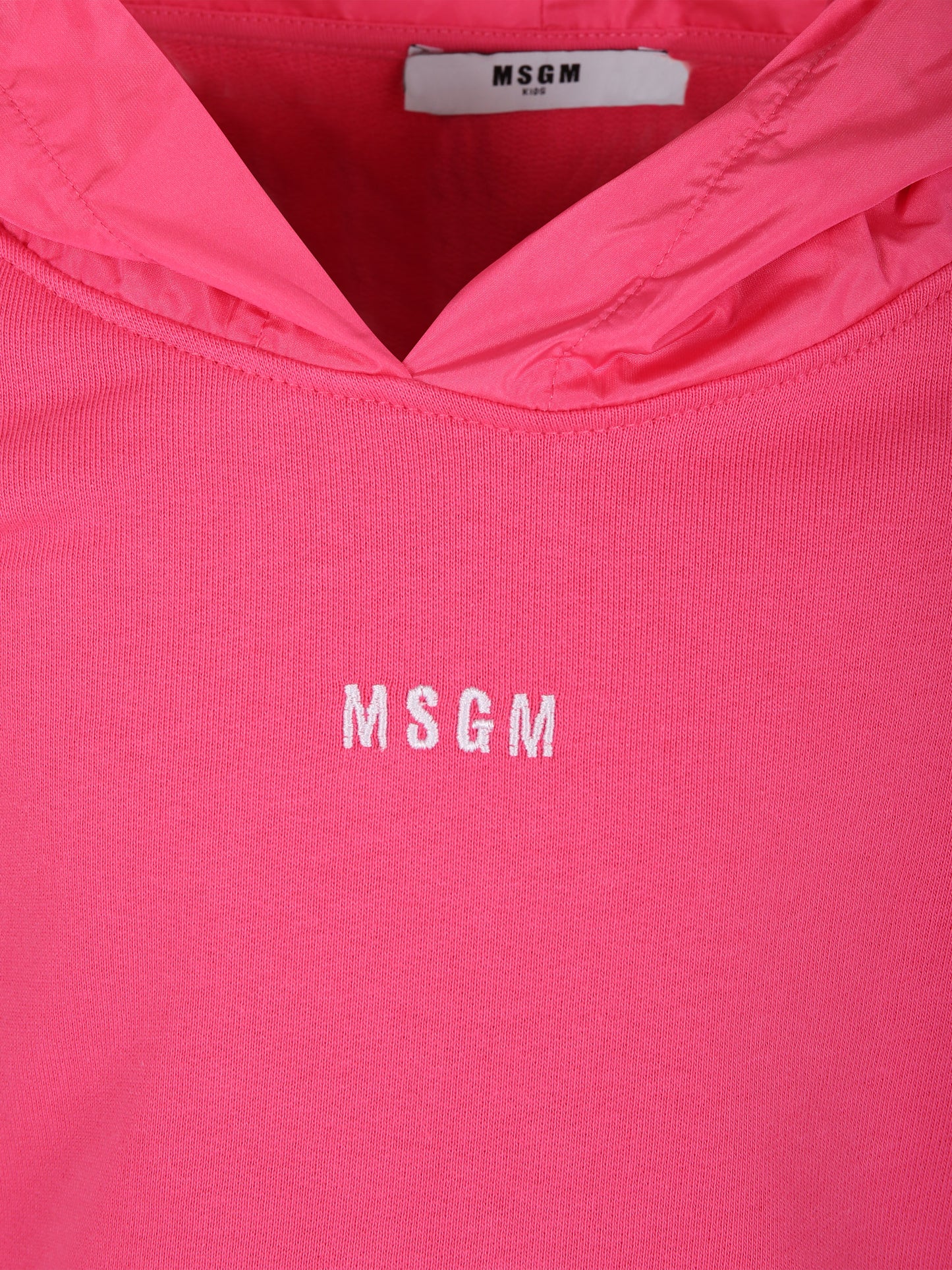 Felpa fucsia per bambina con logo,Msgm Kids,S4MSJGHS032 044