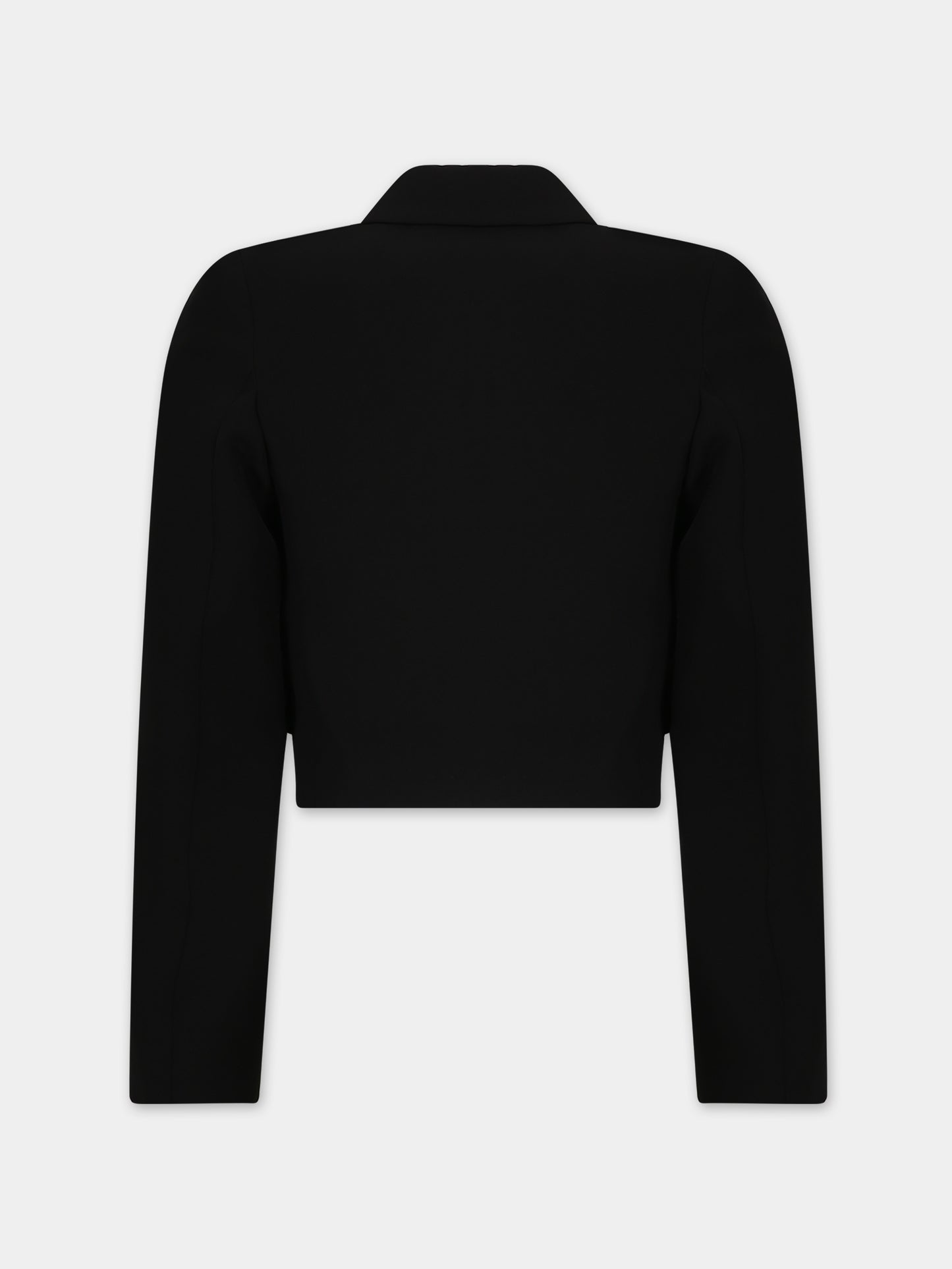 Giacca nera per bambina con logo,Msgm Kids,S4MSJGJK160 110