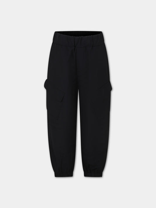 Pantaloni casual neri per bambino,Msgm Kids,S4MSJBPA219 110