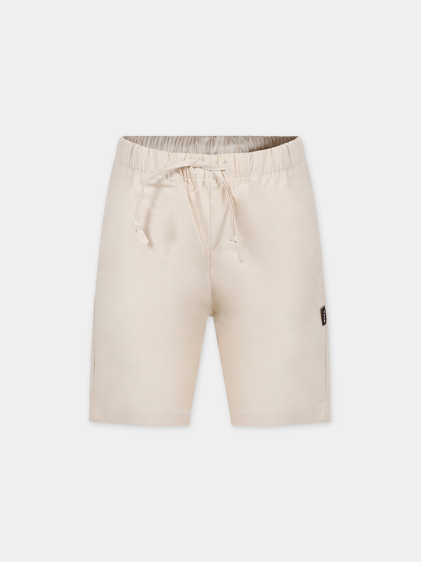 Shorts avorio per bambino con logo,Msgm Kids,S4MSJBBE260 013