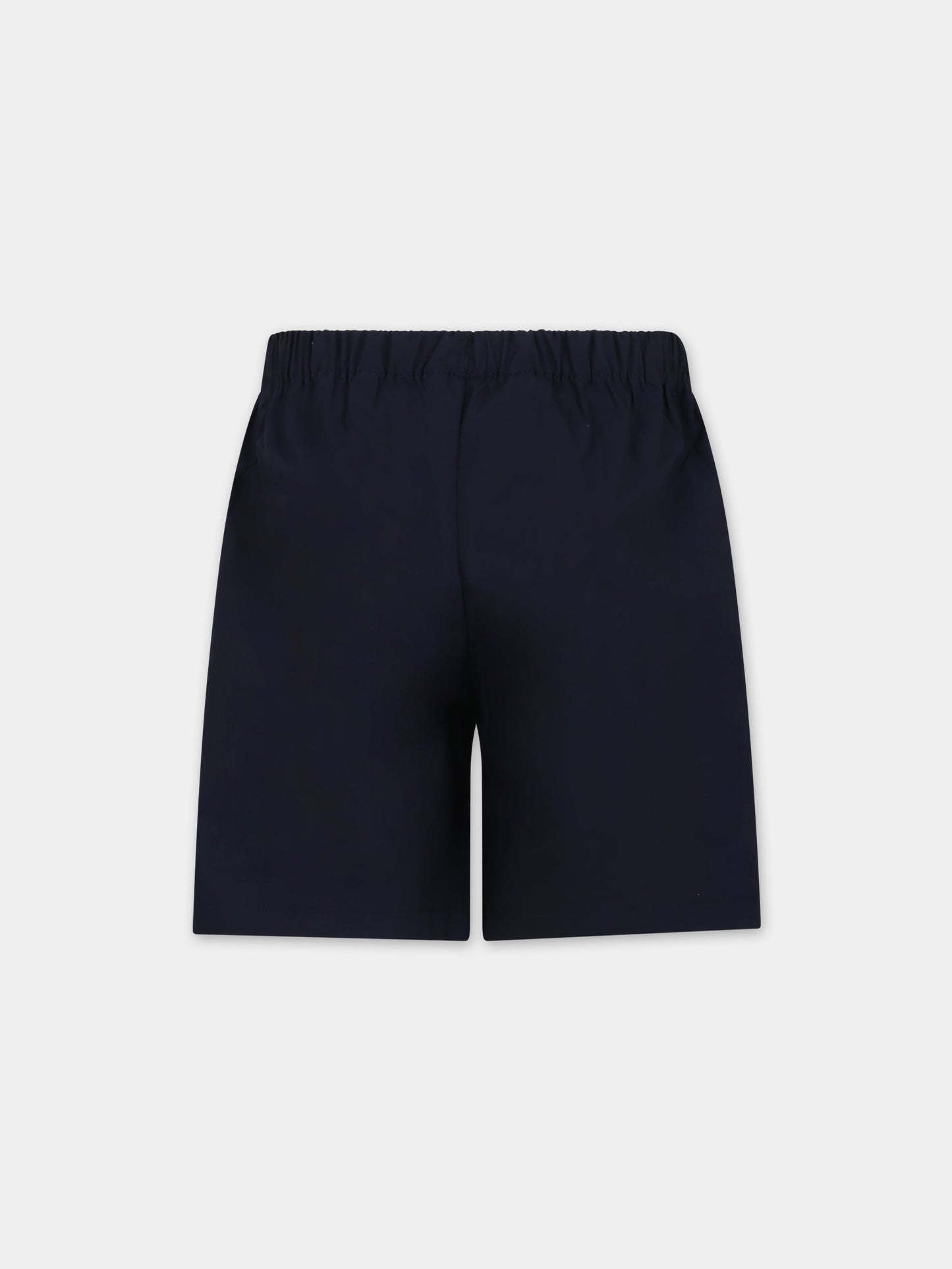 Shorts blu per bambino con logo,Msgm Kids,S4MSJBBE260 060