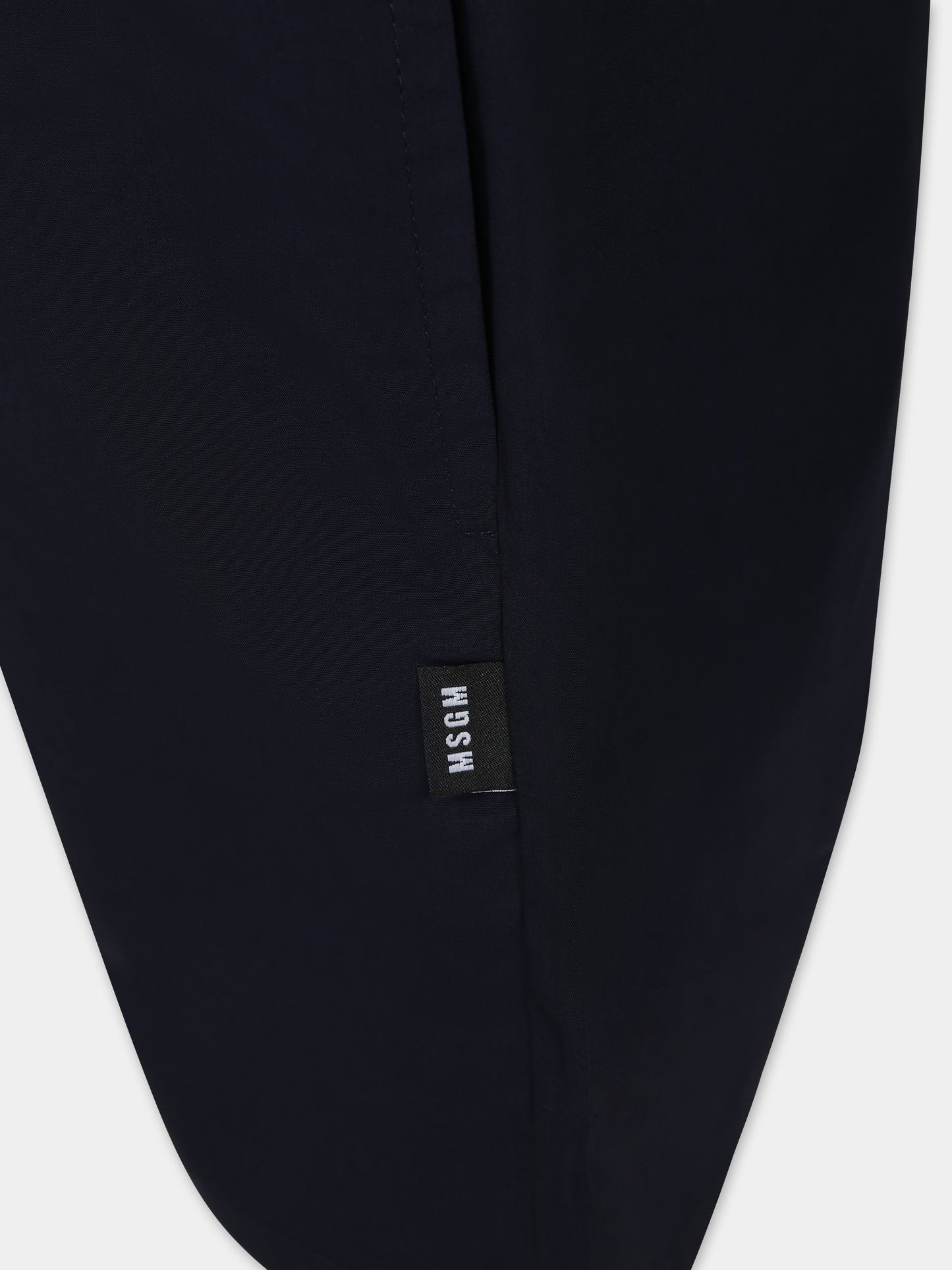 Shorts blu per bambino con logo,Msgm Kids,S4MSJBBE260 060