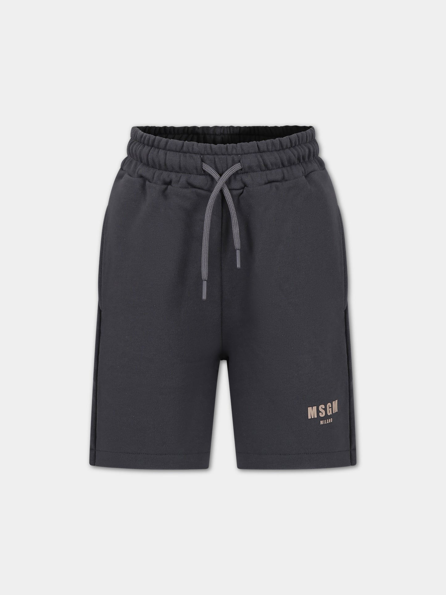 Shorts grigi per bambino con logo,Msgm Kids,S4MSJBBE268 103