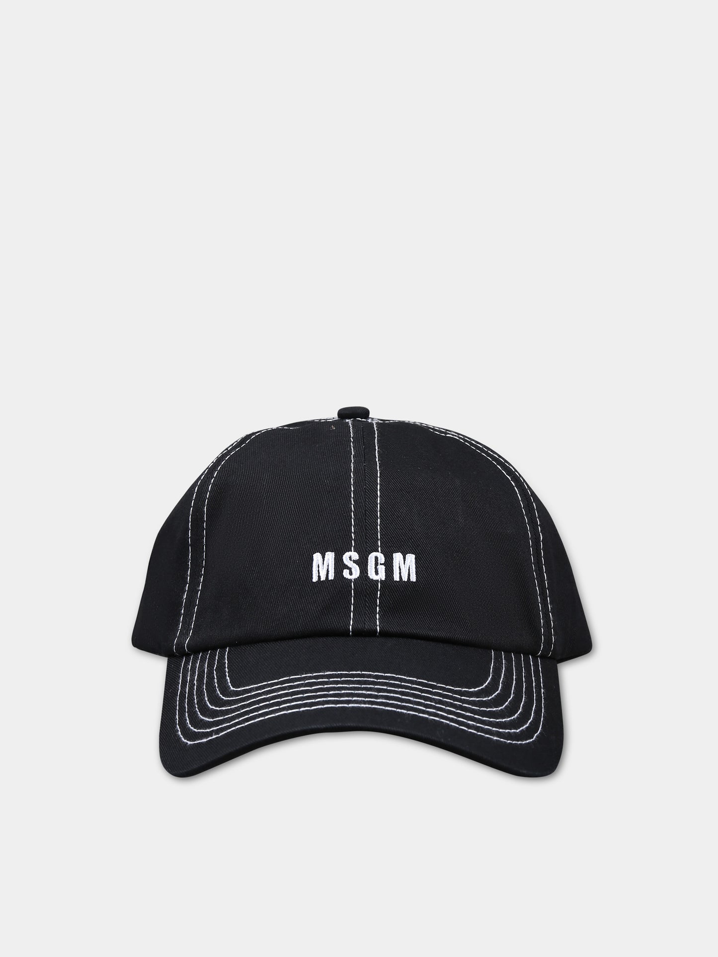 Cappello nero con visiera per bambino,Msgm Kids,S4MSJUBC042 110