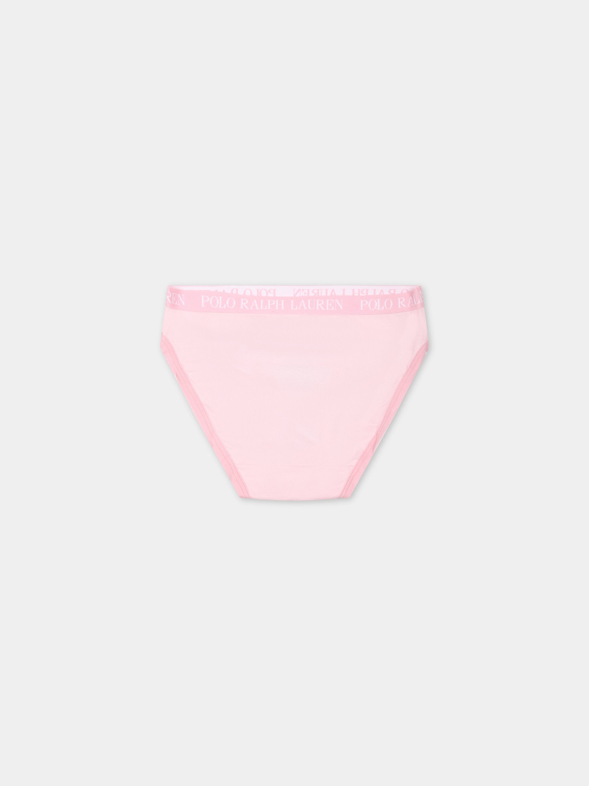 Set rosa per bambina con logo,Ralph Lauren Kids,24SMRL4P5003 ADG