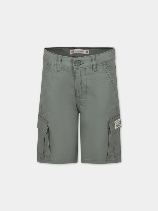 Shorts casual verde per bambino,Levi's Kids,24SMLK8EK797 G57