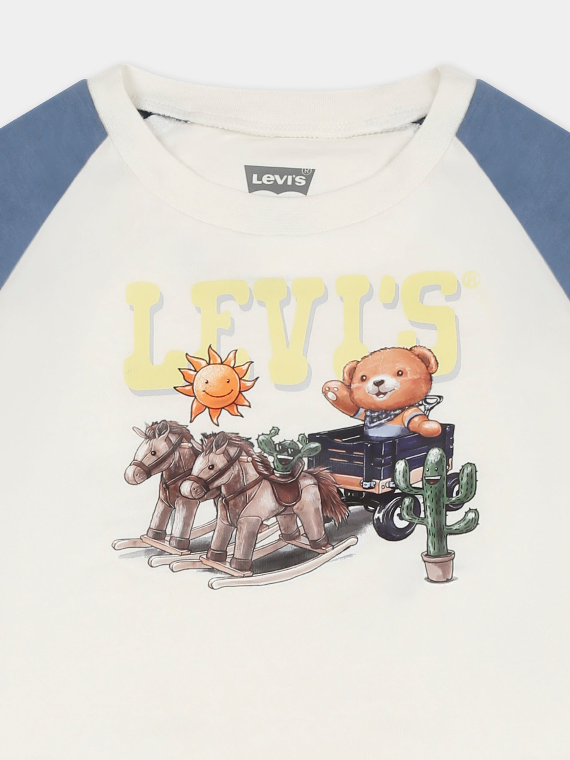 Completo multicolor per neonato con orsetto e logo,Levi's Kids,24SMLK6EK234 X38