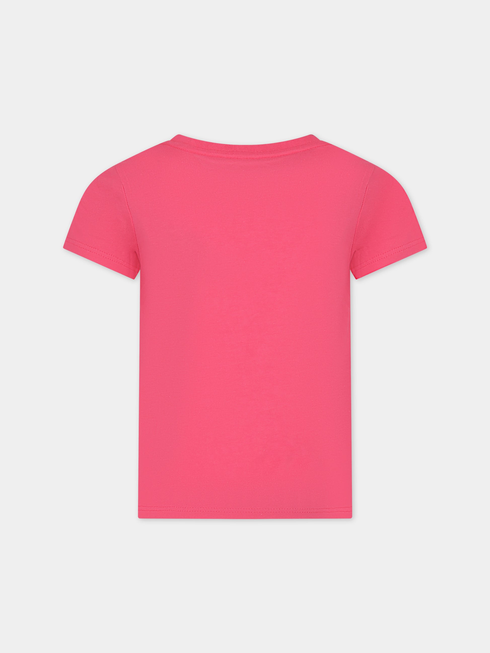 T-shirt fucsia per bambina con logo,Levi's Kids,24SMLK3EK826 AGW