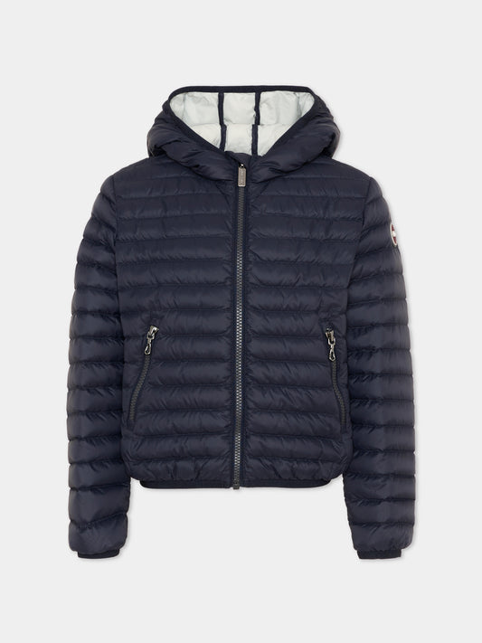 Piumino blu per bambino con logo,Colmar Originals Kids,3487A 8VX 68