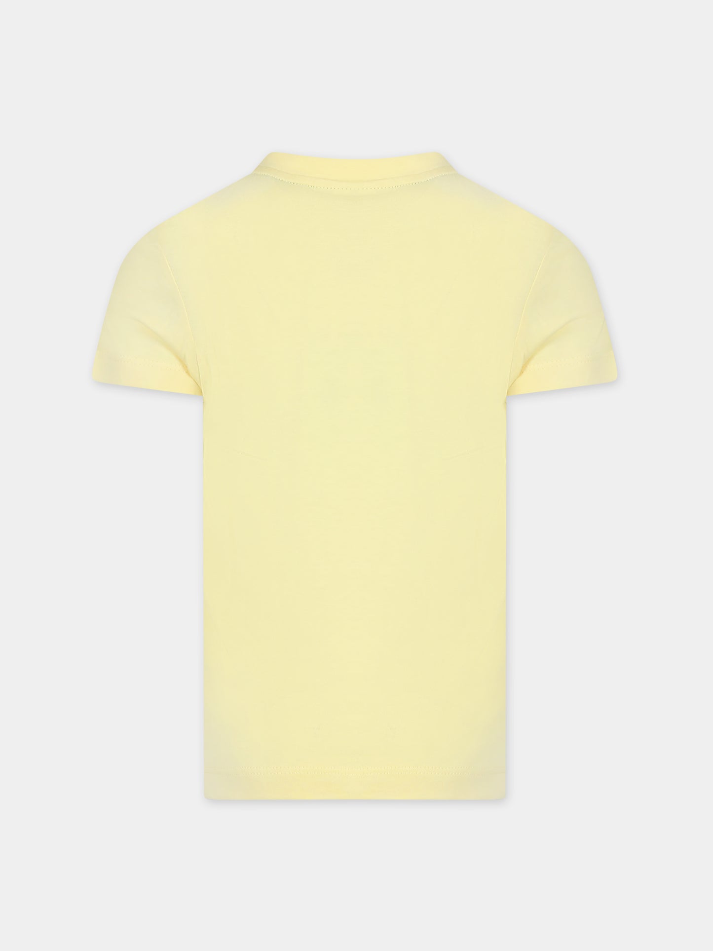 T-shirt gialla per bambino con coccodrillo,Lacoste,TJ1122 107