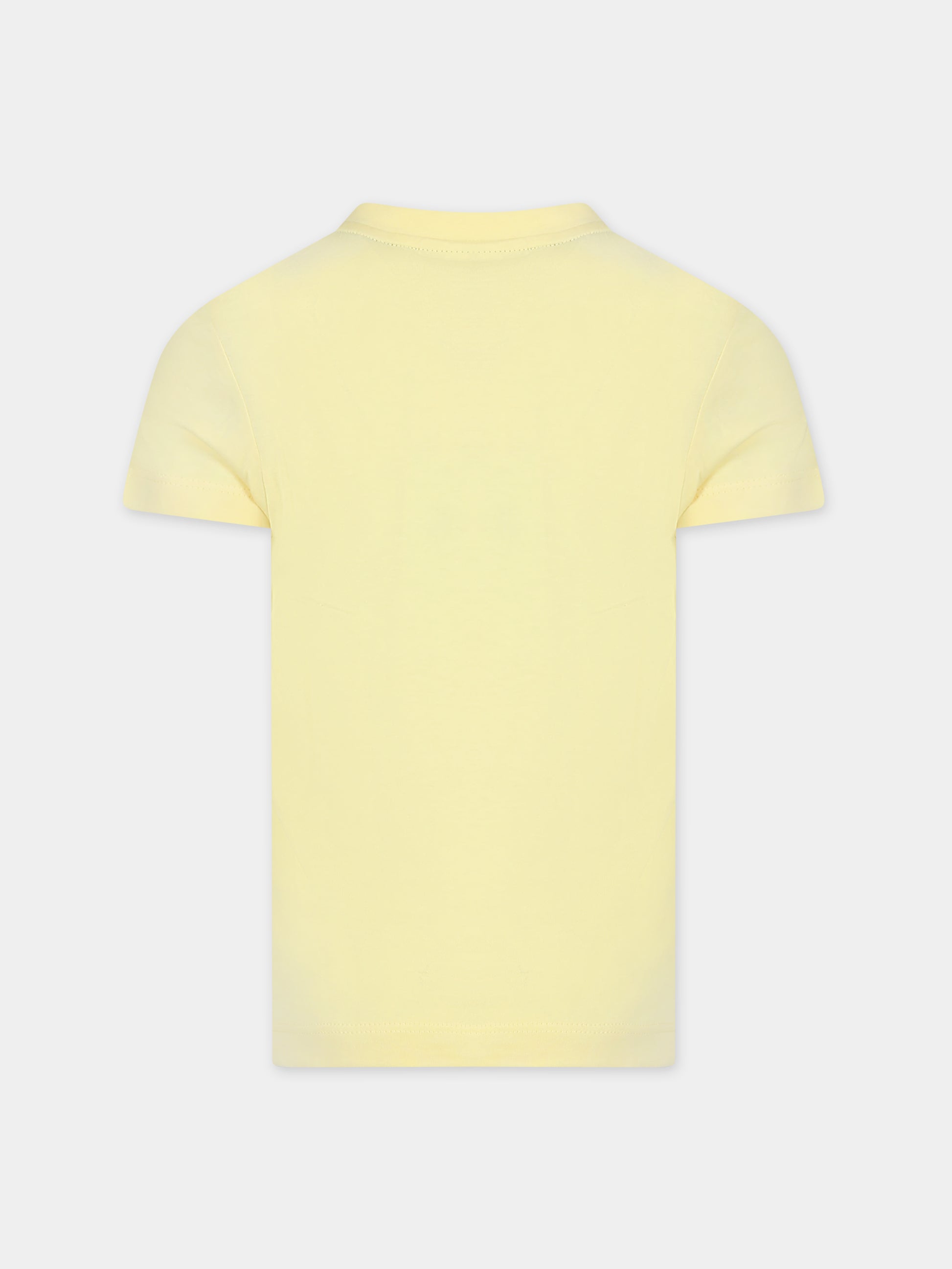T-shirt gialla per bambino con coccodrillo,Lacoste,TJ1122 107
