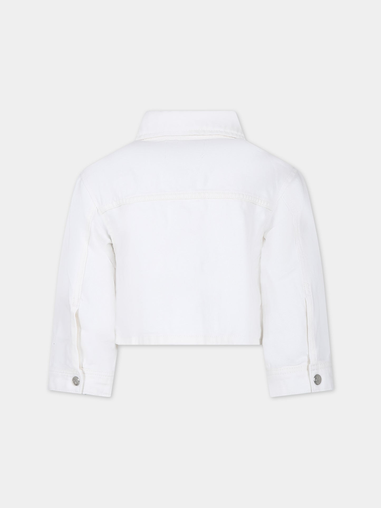 Giubbotto di jeans per bambina con logo,Calvin Klein Kids,24SMCKIG0IG02390J 1CD