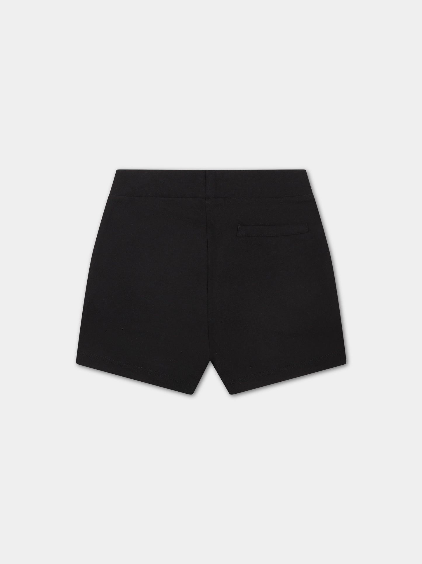 Shorts sportivo nero per neonato con logo,Calvin Klein Kids,24SMCKIN0IN00174 BEH
