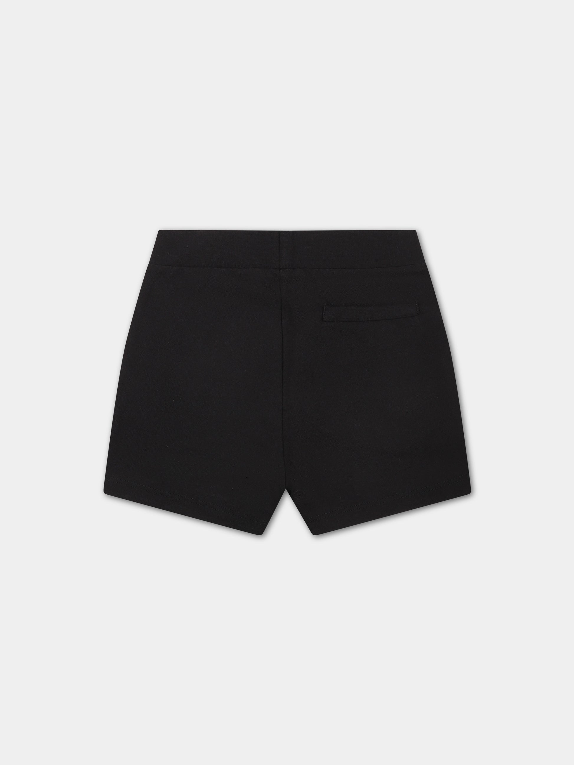 Shorts sportivo nero per neonato con logo,Calvin Klein Kids,24SMCKIN0IN00174 BEH