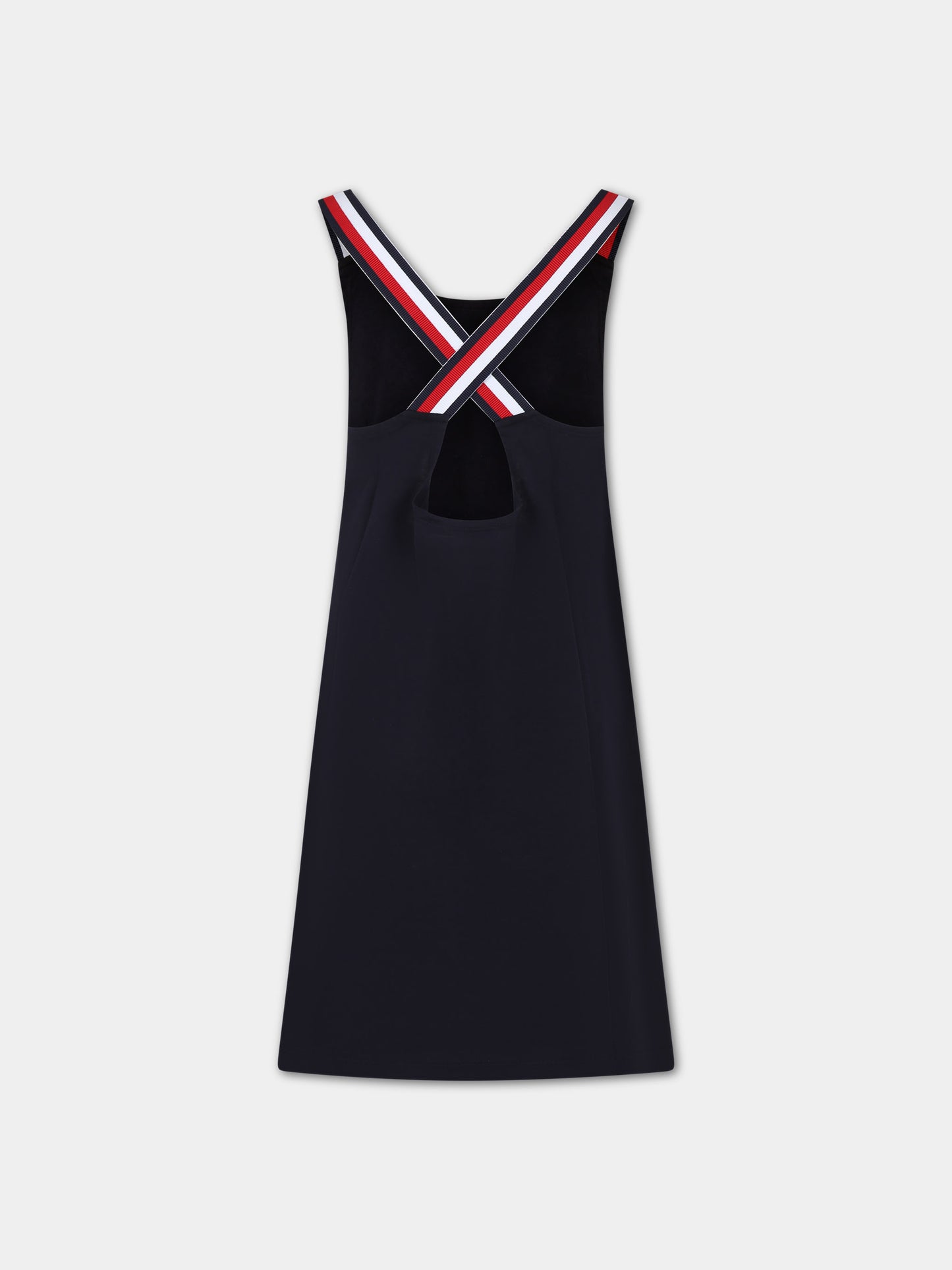 Copricostume blu per bambina con logo,Tommy Hilfiger Junior,24SMTAUG0UG00742T DW5