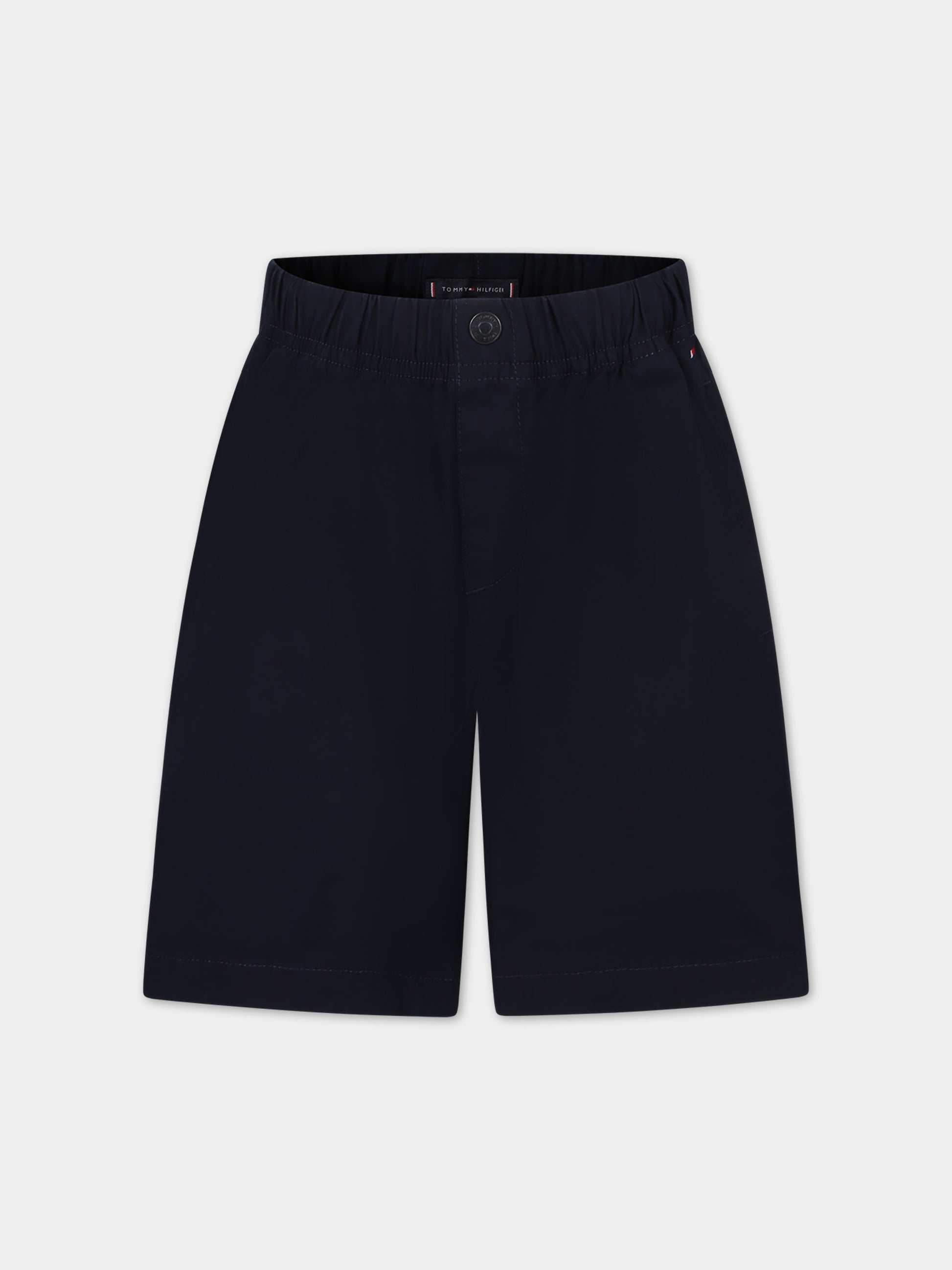 Shorts casual blu per bambino con logo,Tommy Hilfiger Junior,24SMTHKB0KB08896 DW5