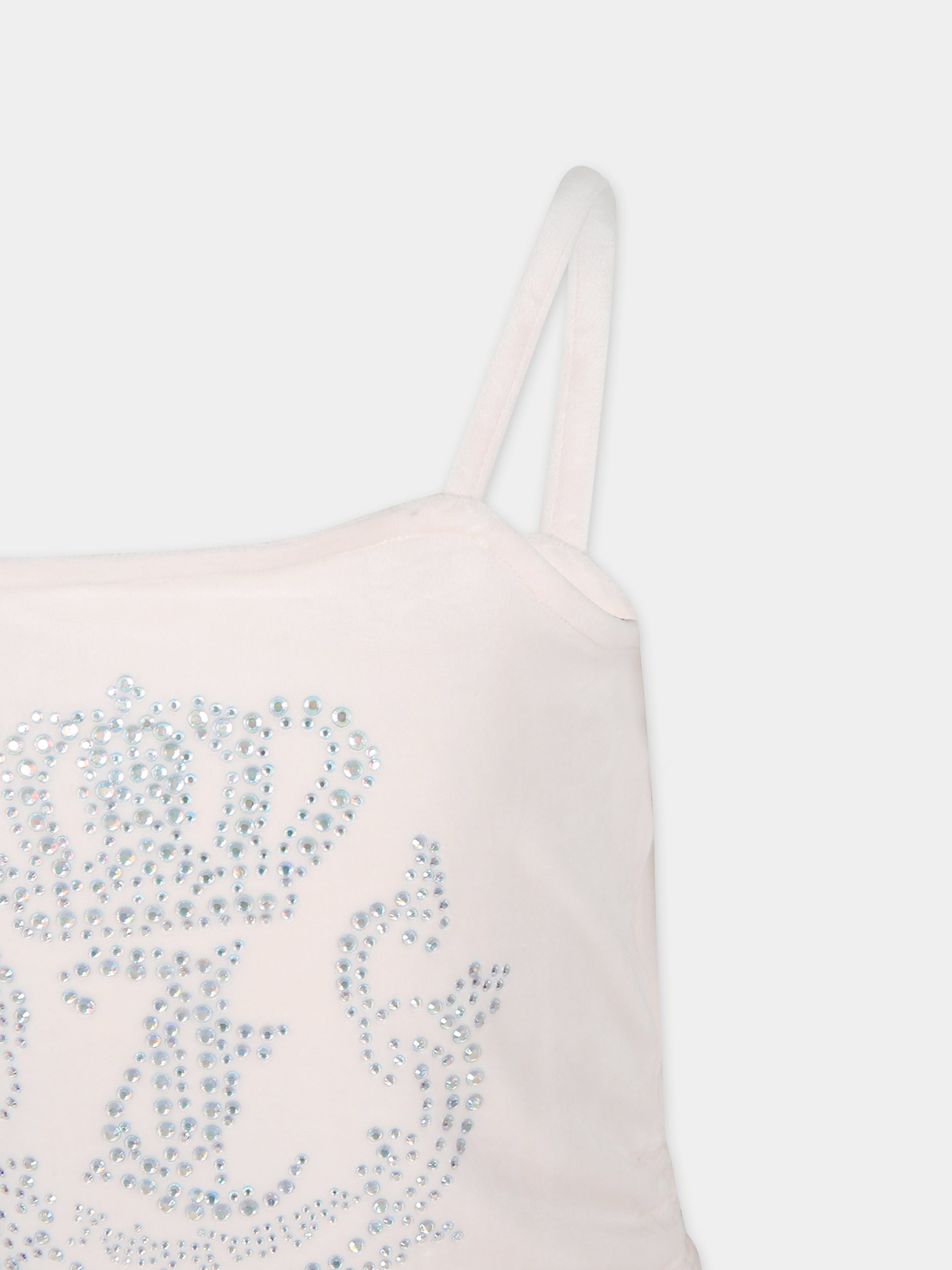 Top rosa per bambina con logo,Juicy Couture,24SMJCJBX6369 L27