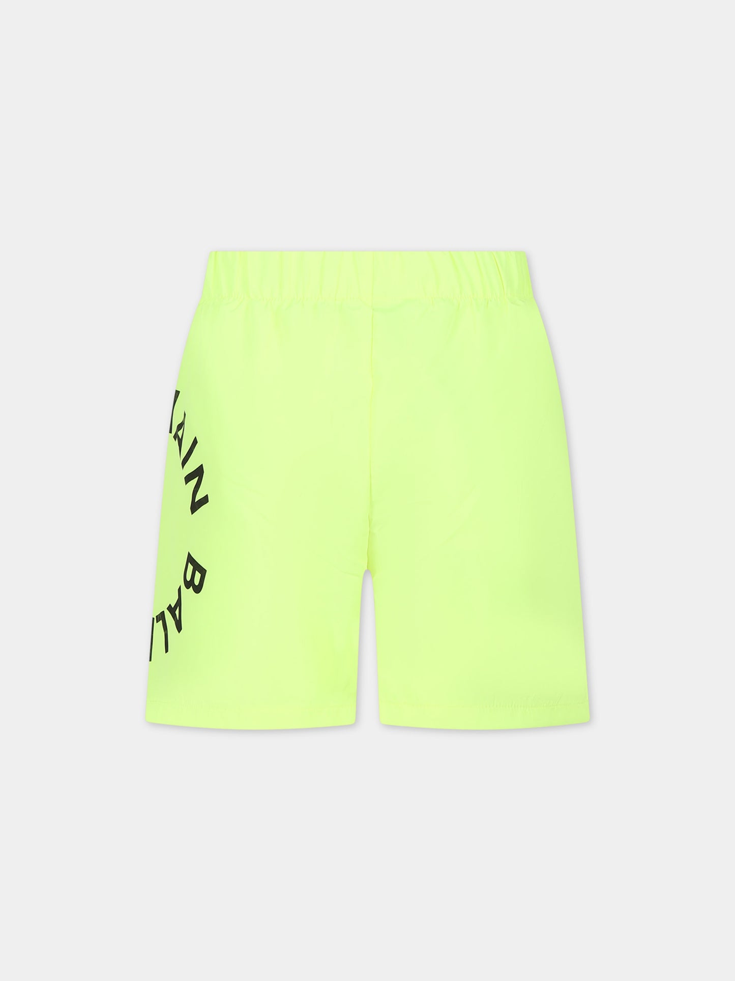 Boxer mare giallo per bambino con logo,Balmain Kids,BUCP39 Z1183 290