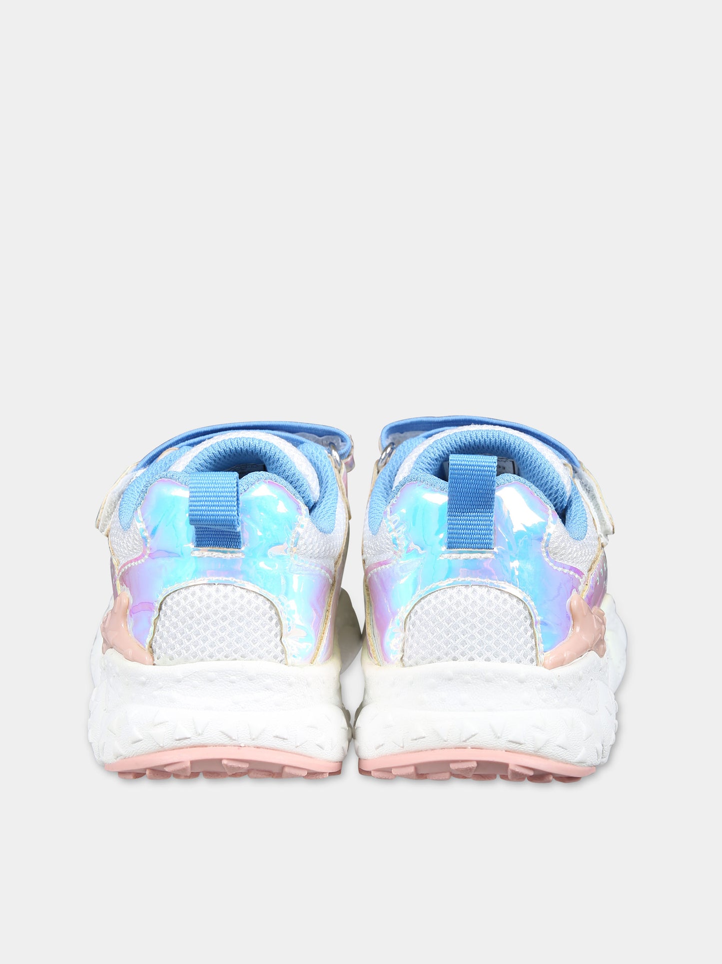 Sneakers Akio bianche per bambina con logo,Flower Mountain,2N53 001 2016996 11