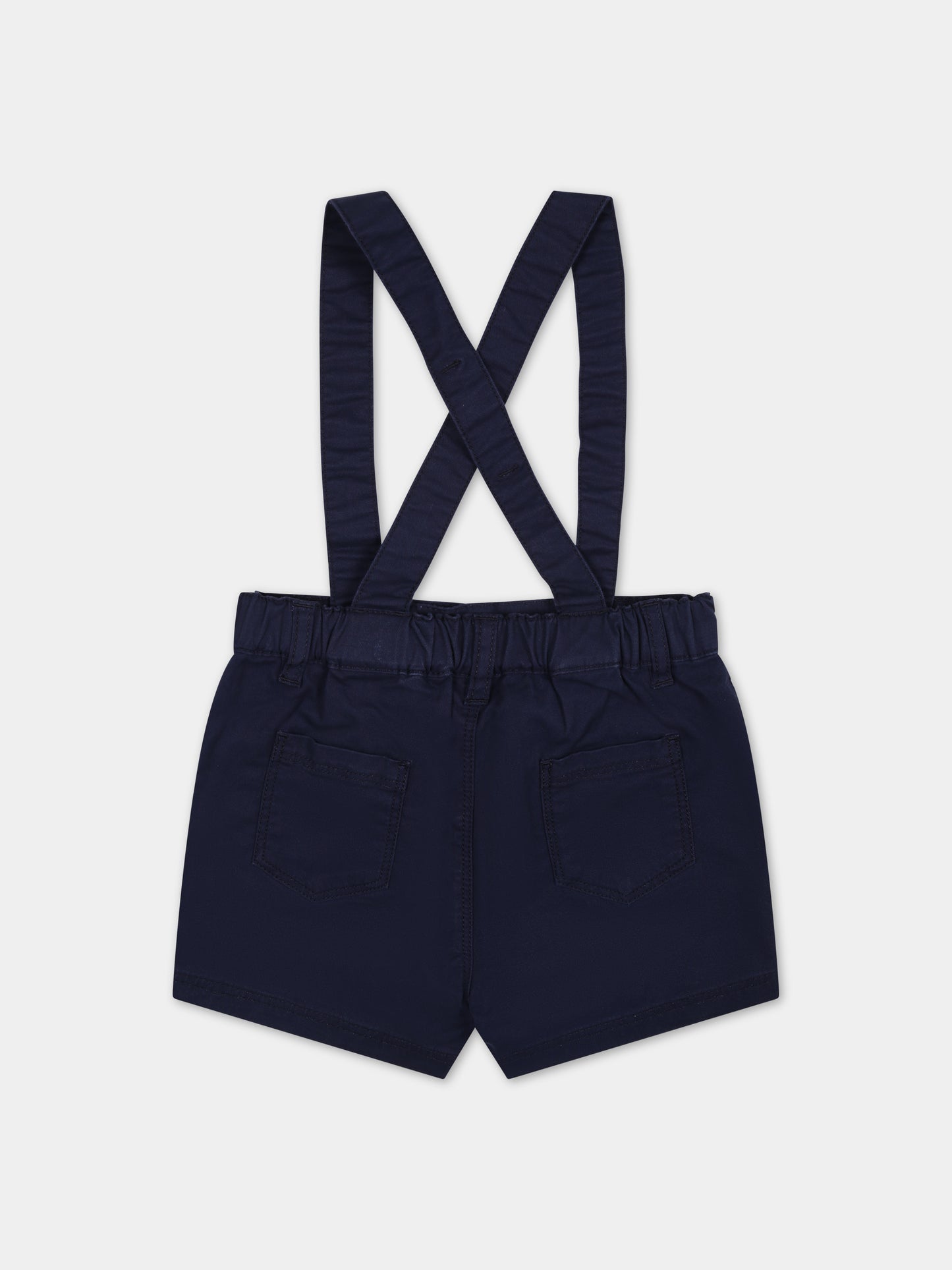 Salopette blu per neonato,Petit Bateau,A09MJ 01 MEDIEVAL