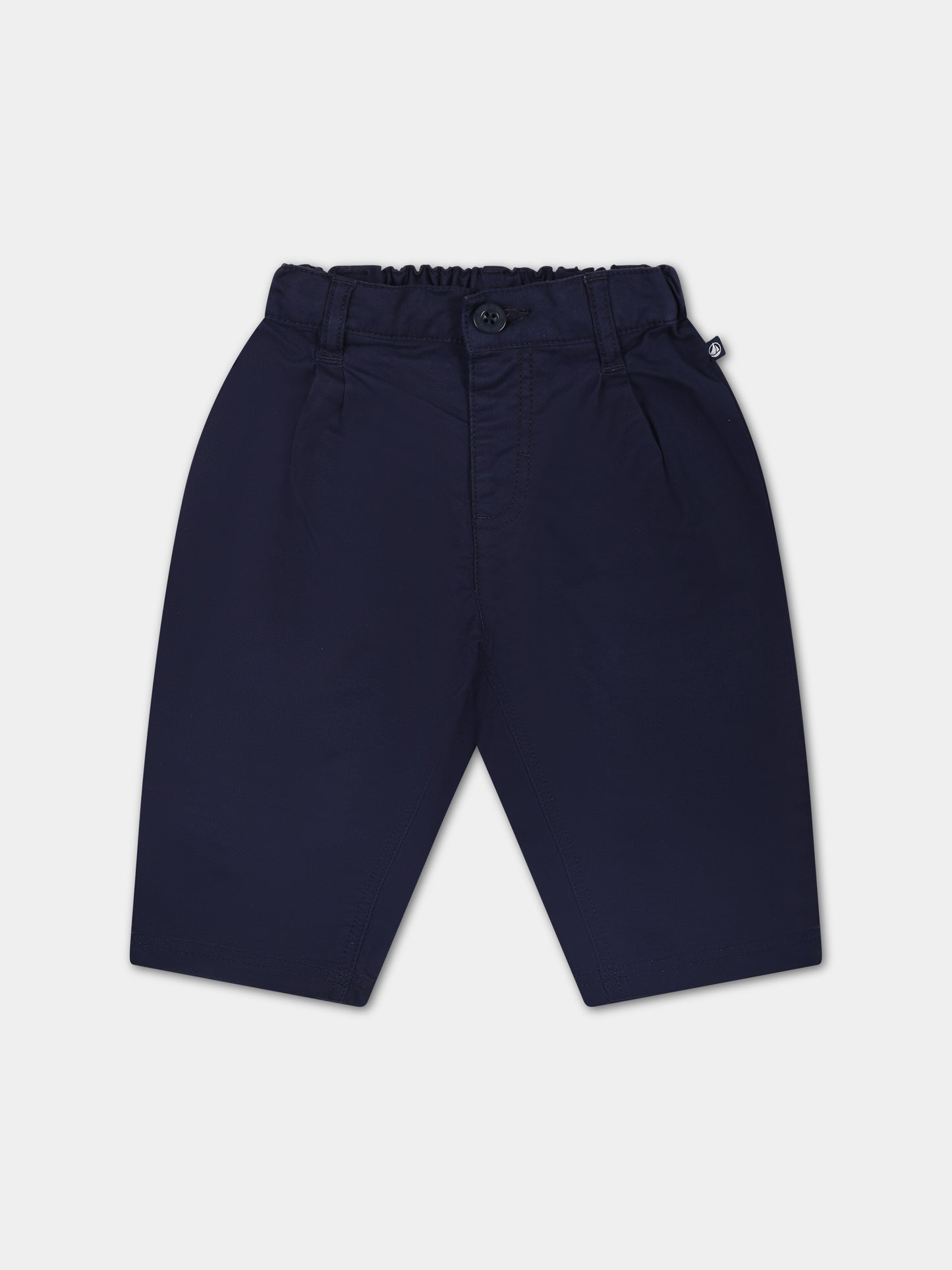 Pantaloni blu per neonato,Petit Bateau,A09LW 01 MEDIEVAL