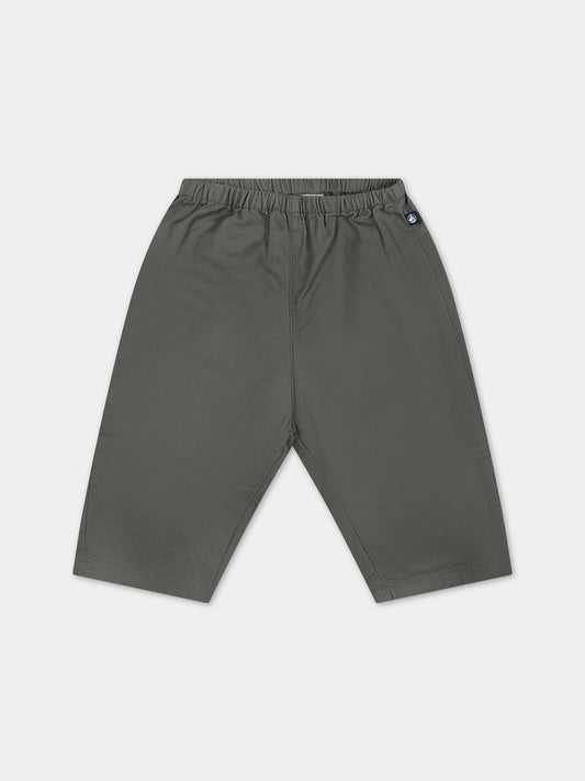 Pantaloni verdi per neonato,Petit Bateau,A09O8 03 CROCO