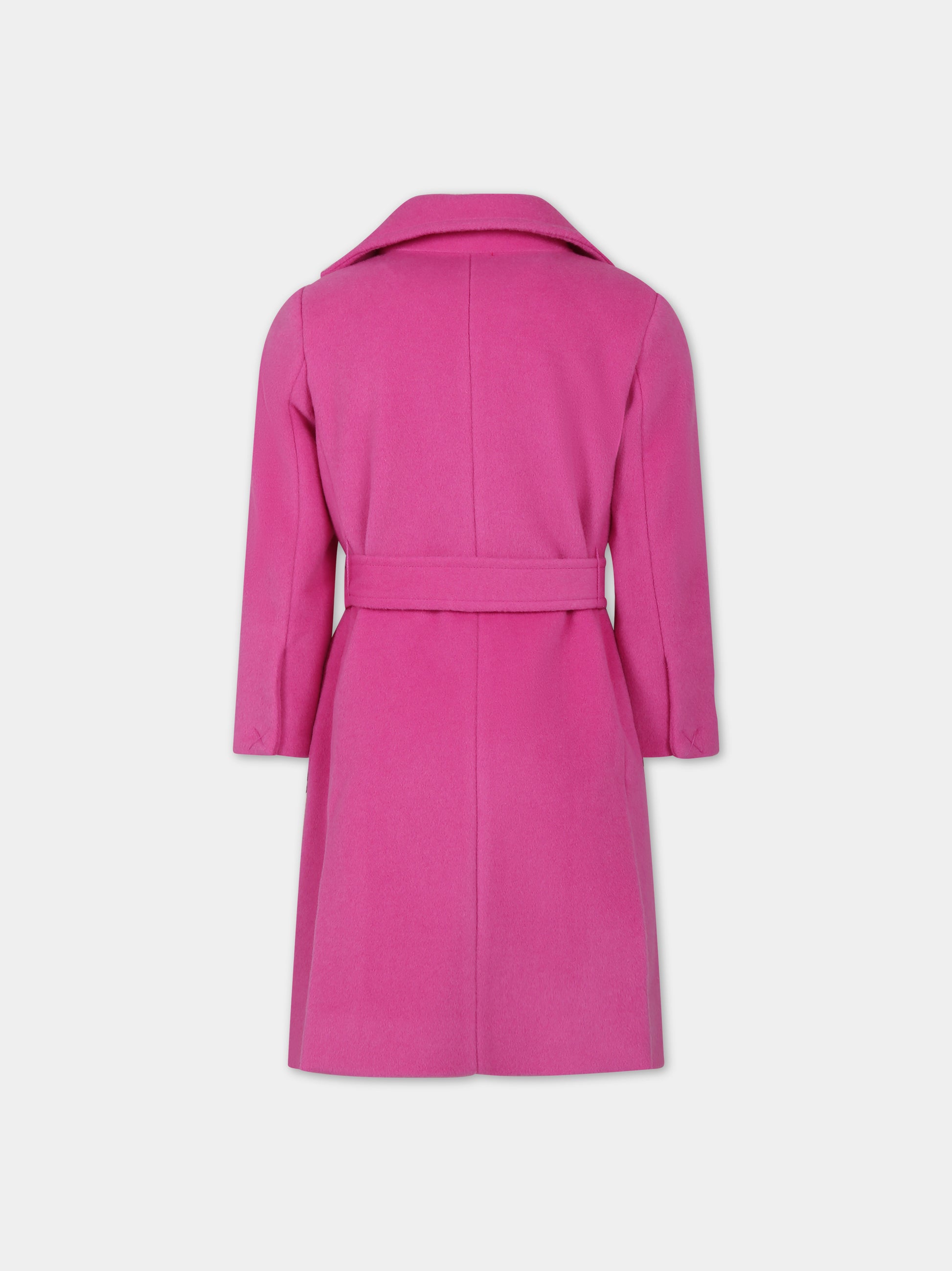 Cappotto fucsia per bambina,Max&co,MX0001 MX001 MAXJ1F MX300