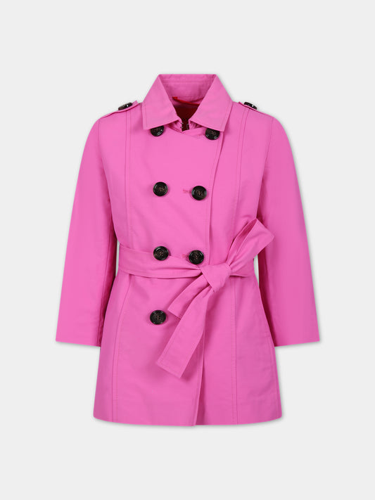 Trench fucsia per bambina,Max&co,MX0011 MX003 MAXJ3F MX300